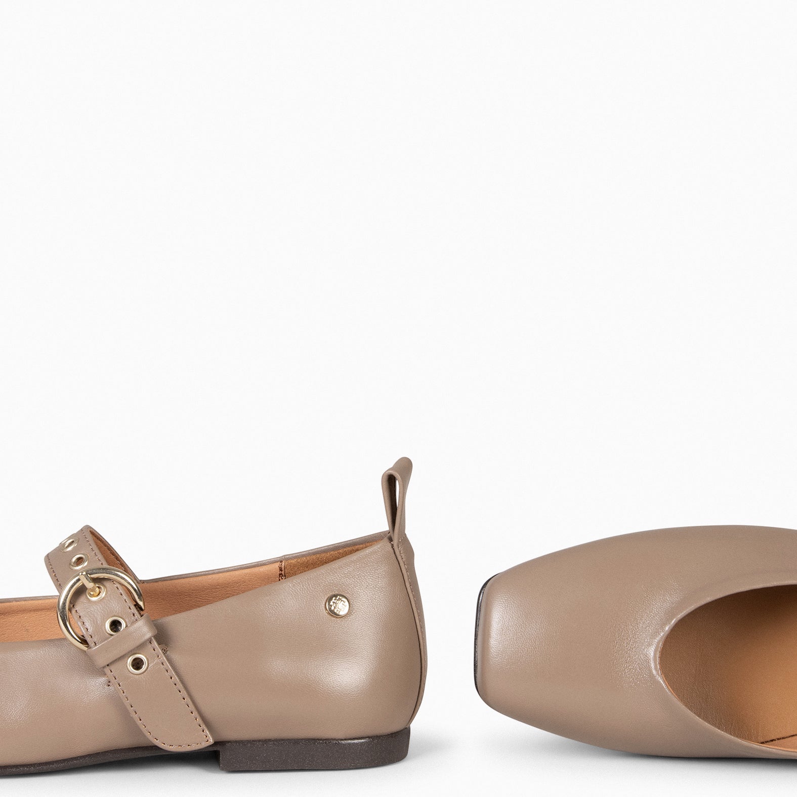 ARUNA – TAUPE Mary-Jane with square toe