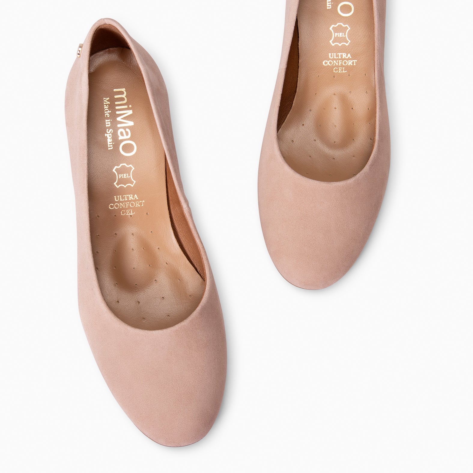URBAN ROUND - LIGHT PINK suede leather