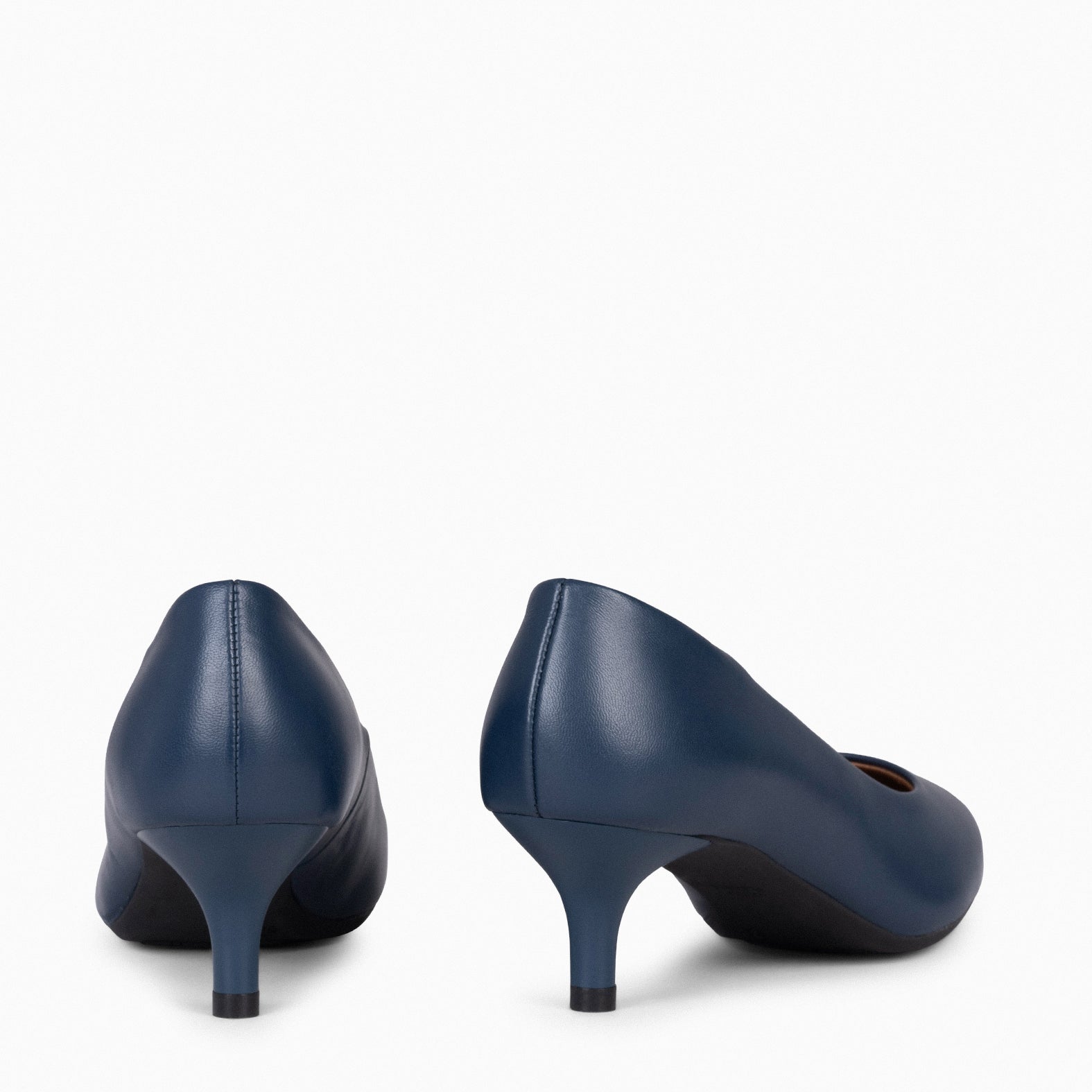 URBAN KITTEN – NAVY nappa leather kitten heels 