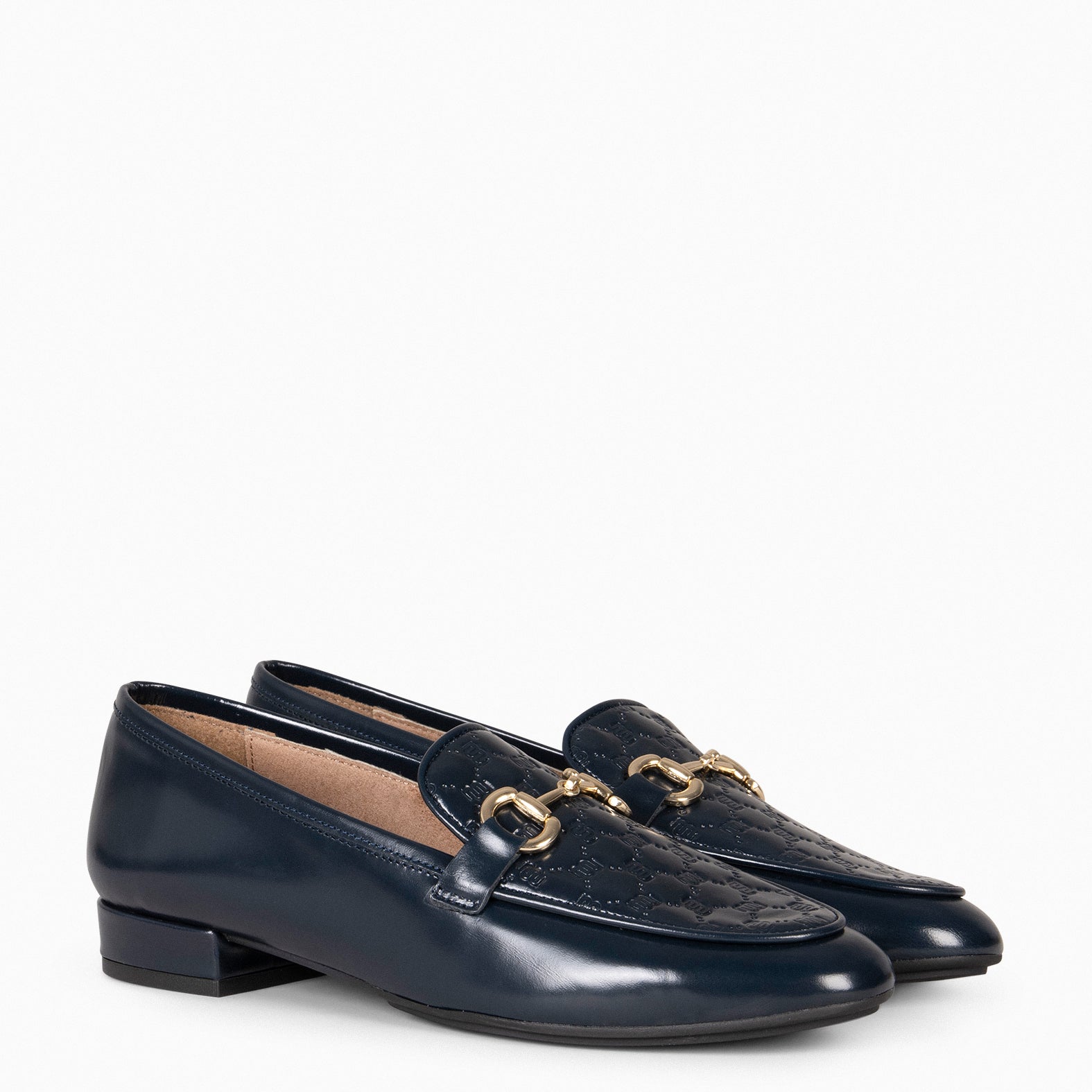 ELOISE – NAVY Flat Moccasins