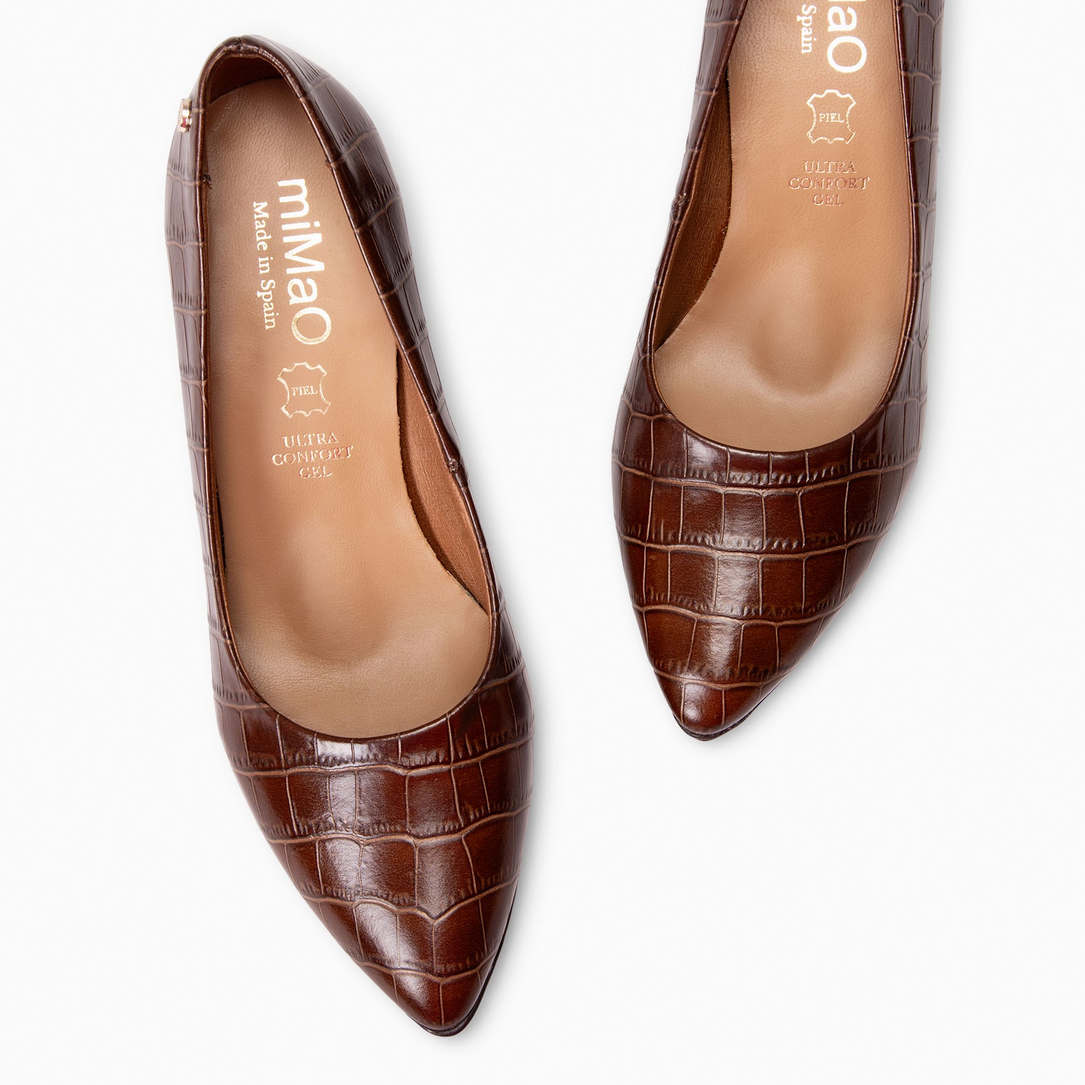 URBAN SAUVAGE S – BROWN coco textured high heels