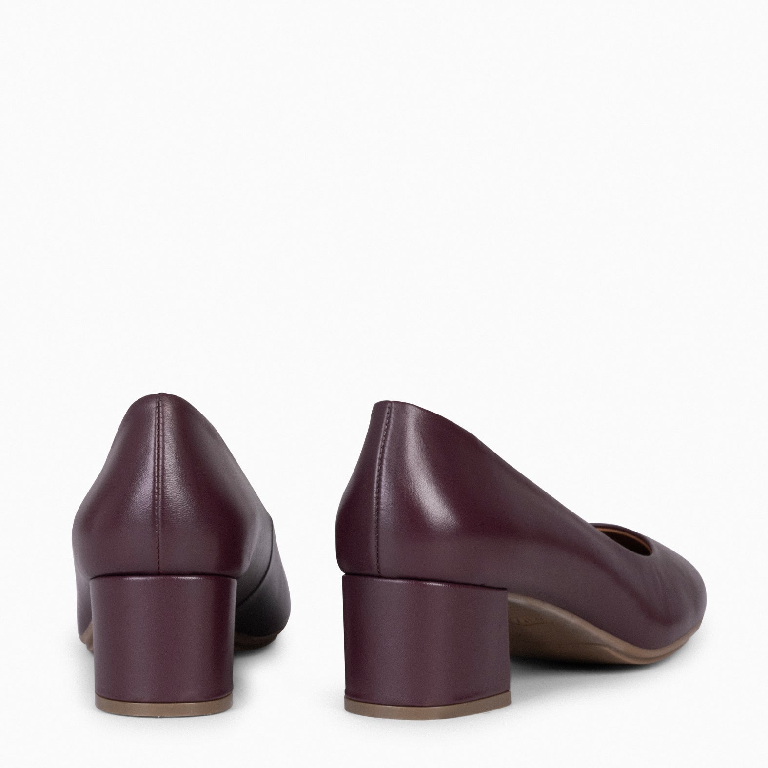 URBAN REDONDO SALON - Zapatos de tacón bajo de napa BURDEOS - miMaO ®