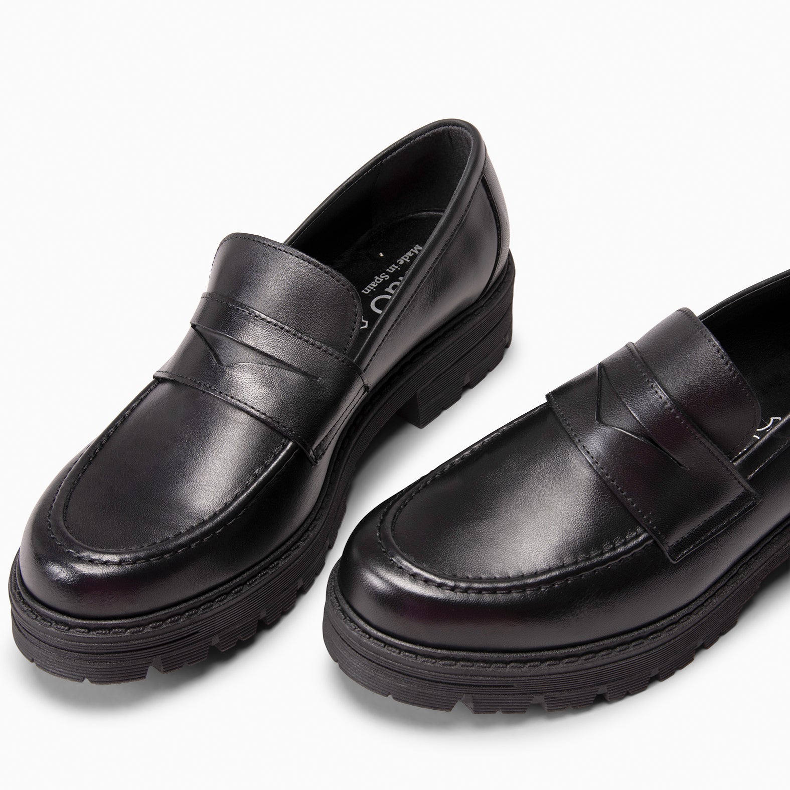 TRAVIS – BLACK Mocassins brushed nappa leather