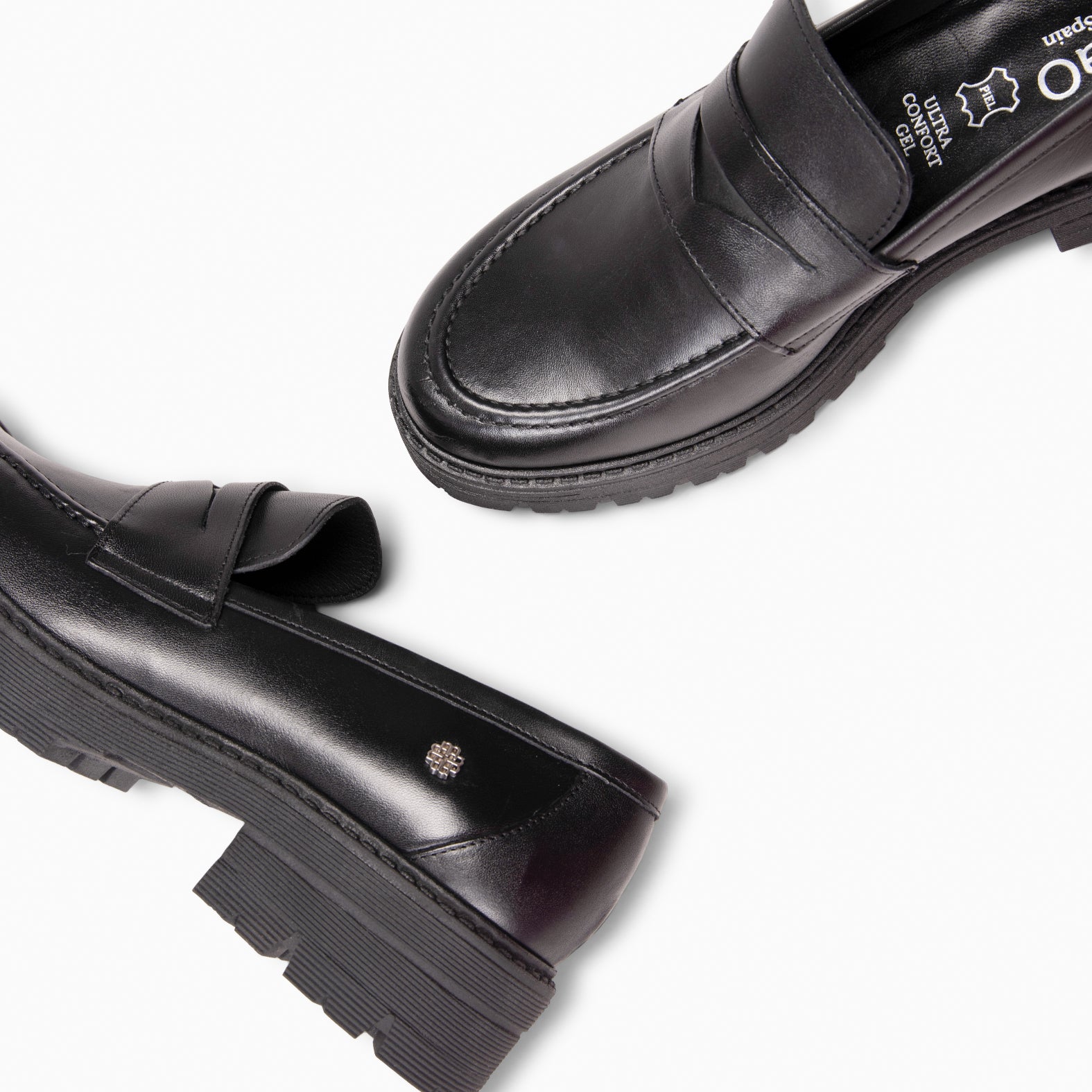 TRAVIS – BLACK Mocassins brushed nappa leather
