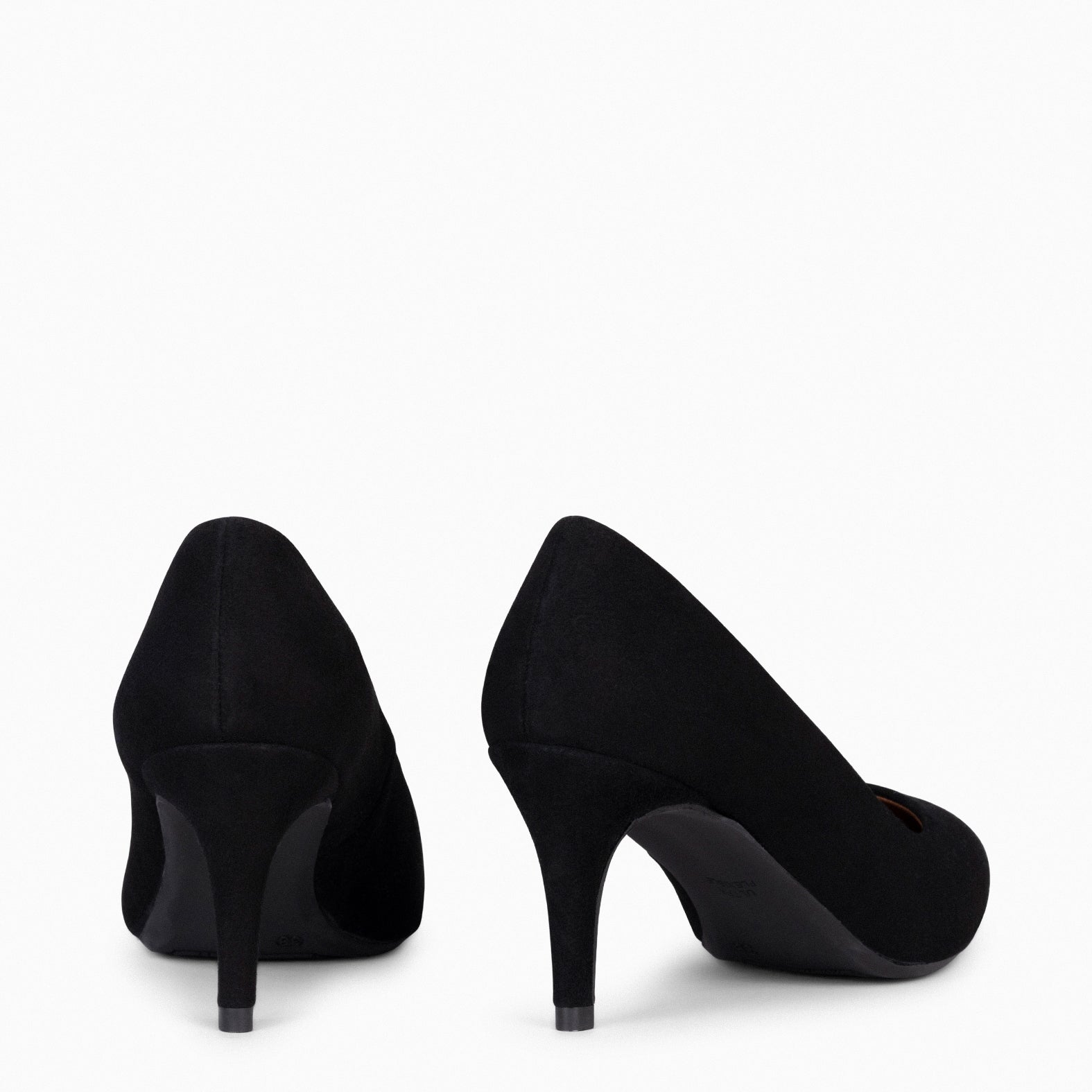 STILETTO – BLACK suede leather stilettos