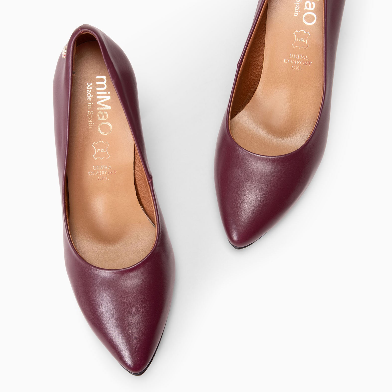 URBAN SALON - BURGUNDY nappa leather high heel