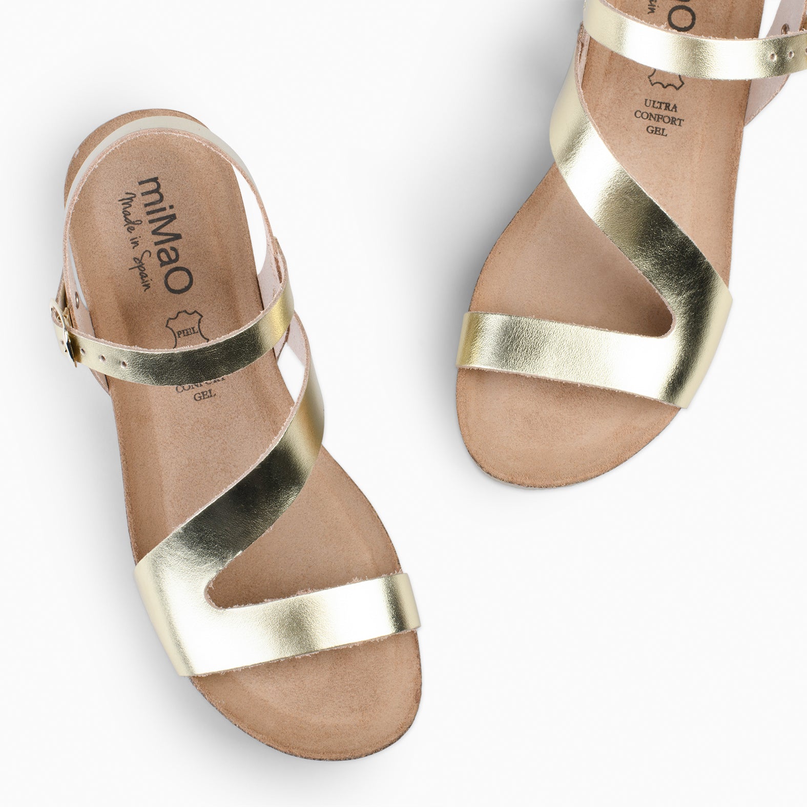 LIS - GOLDEN Bio leather sandals