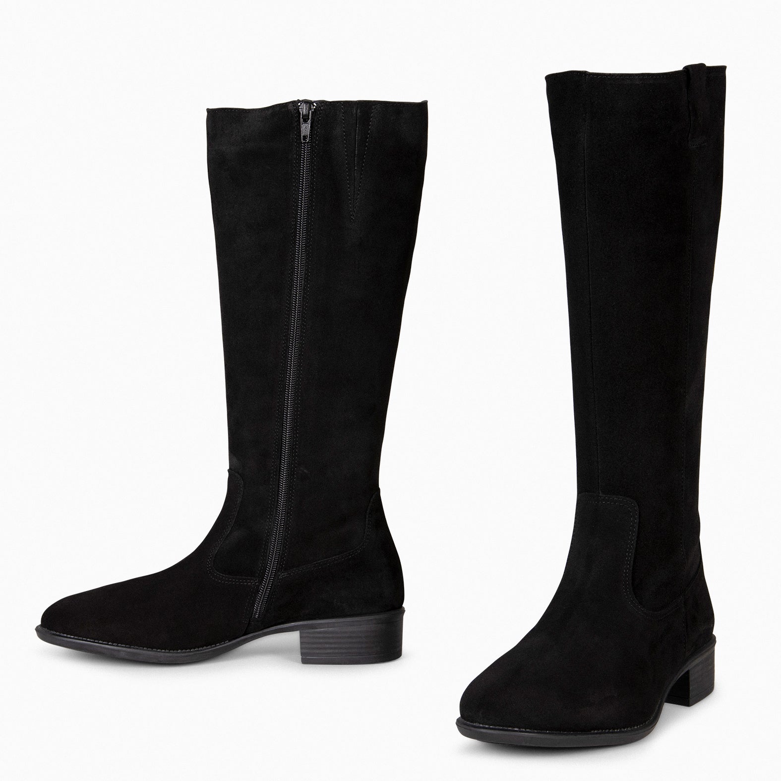 TEXAS – BLACK Low heel boots