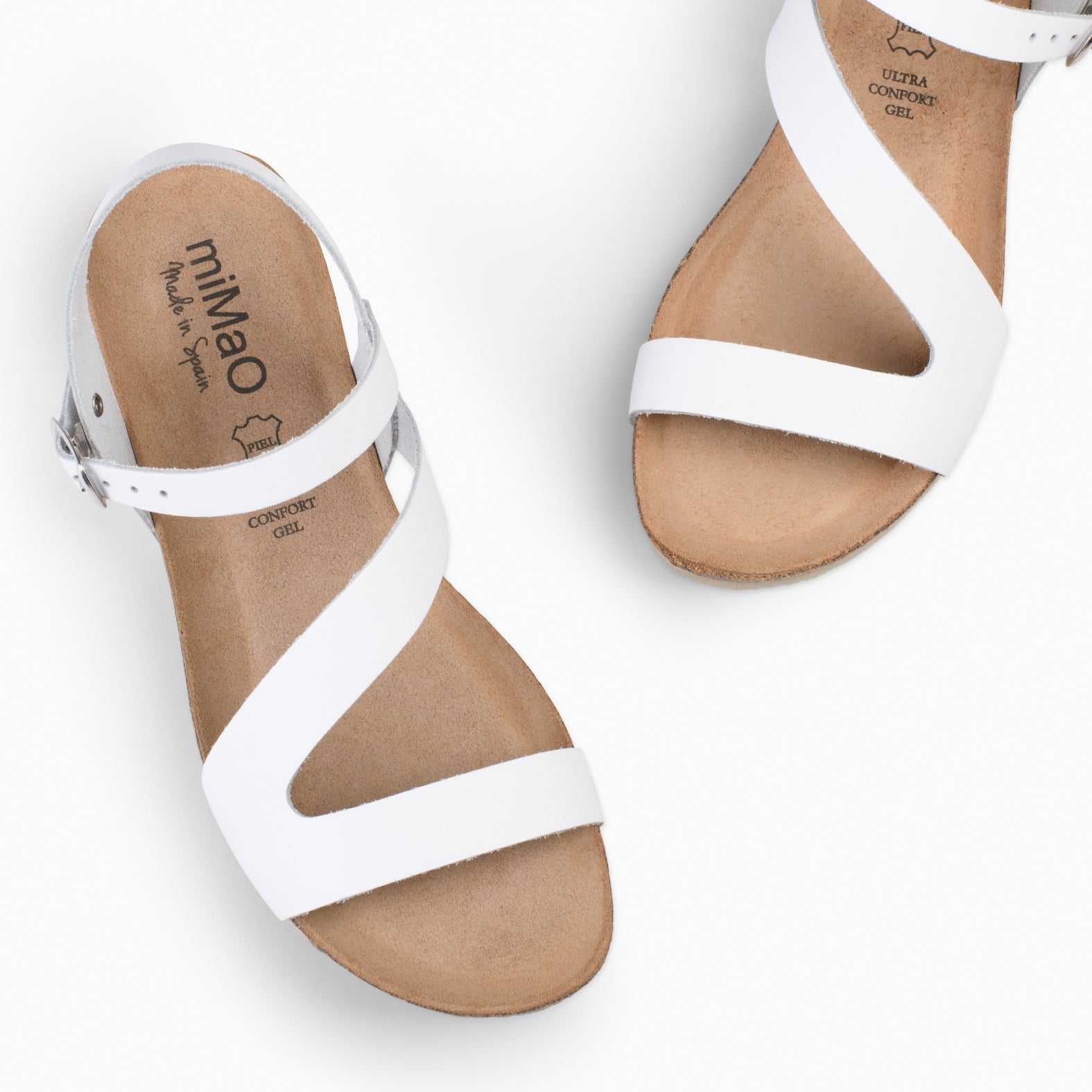 LIS – WHITE BIO leather sandals