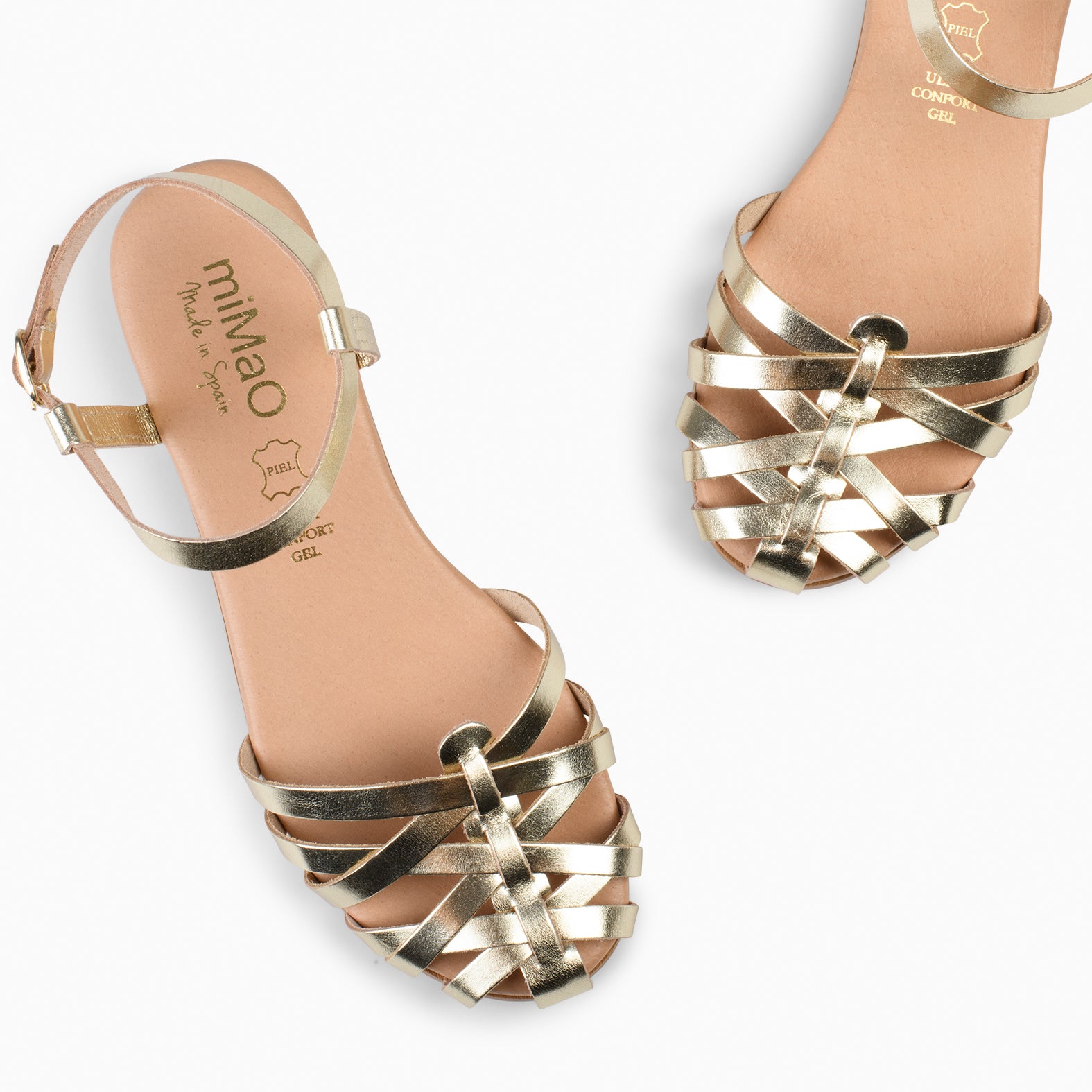 Sandalias planas trenzadas hot sale