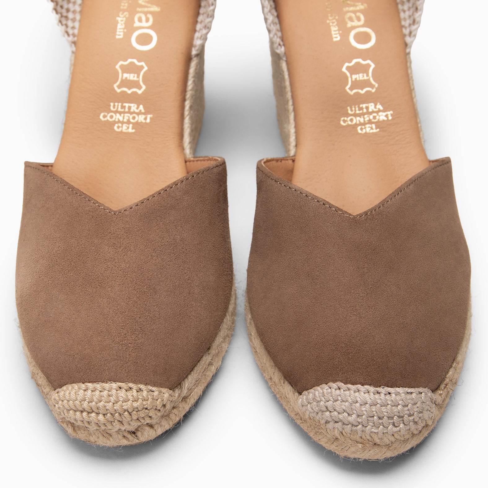 NERJA - Espadrilles à talon haut TAUPE