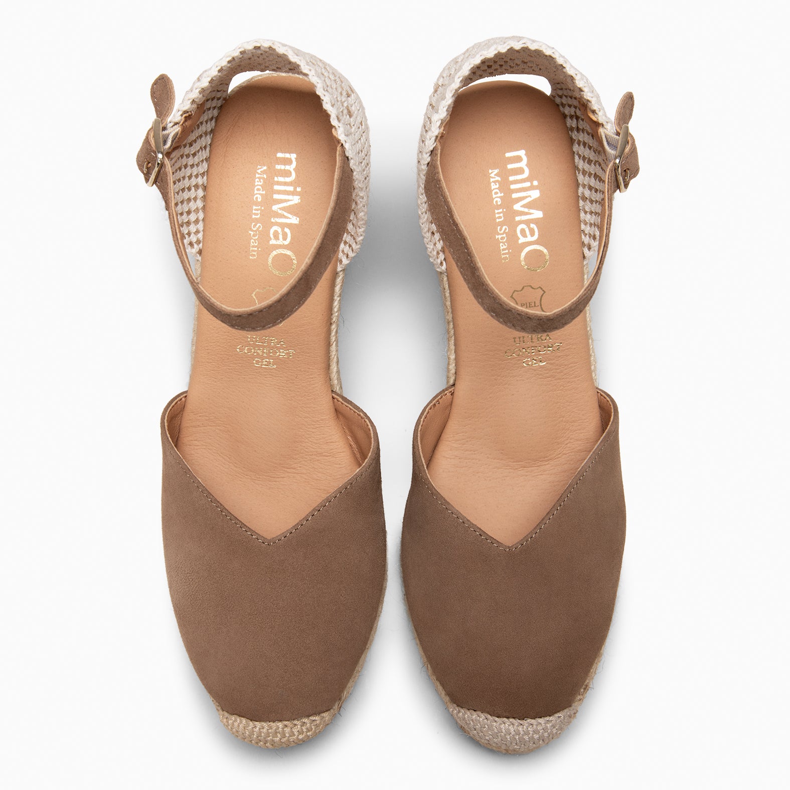 NERJA - Espadrilles à talon haut TAUPE