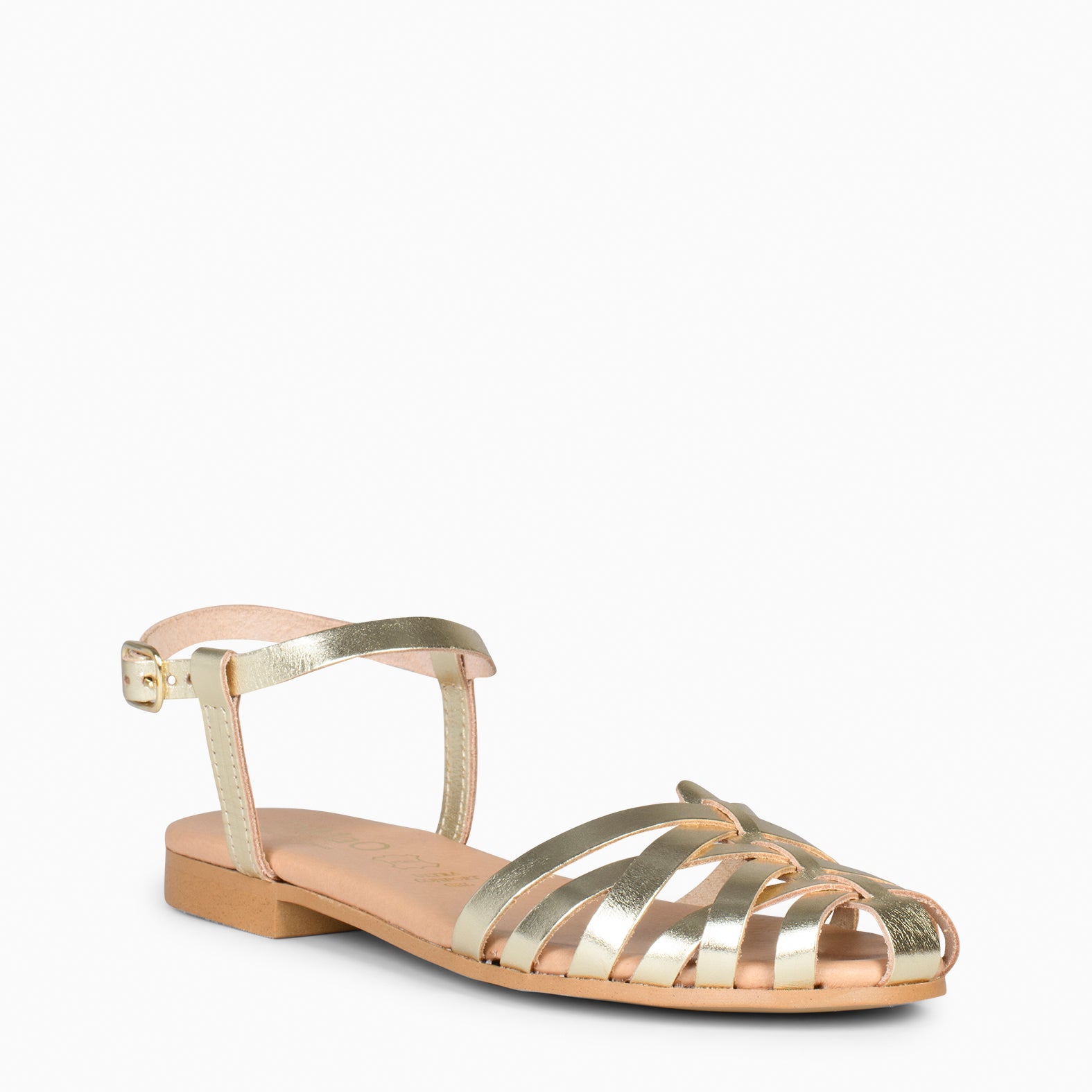 BEACH - GOLDEN Braided Flat Sandals 