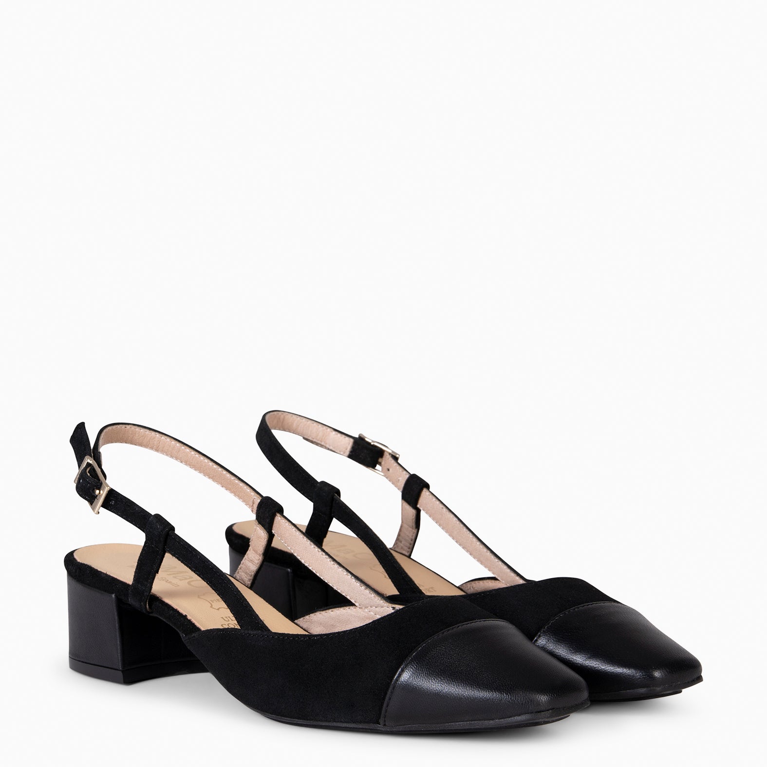 AUDREY - BLACK SLING-BACK BALLERINA