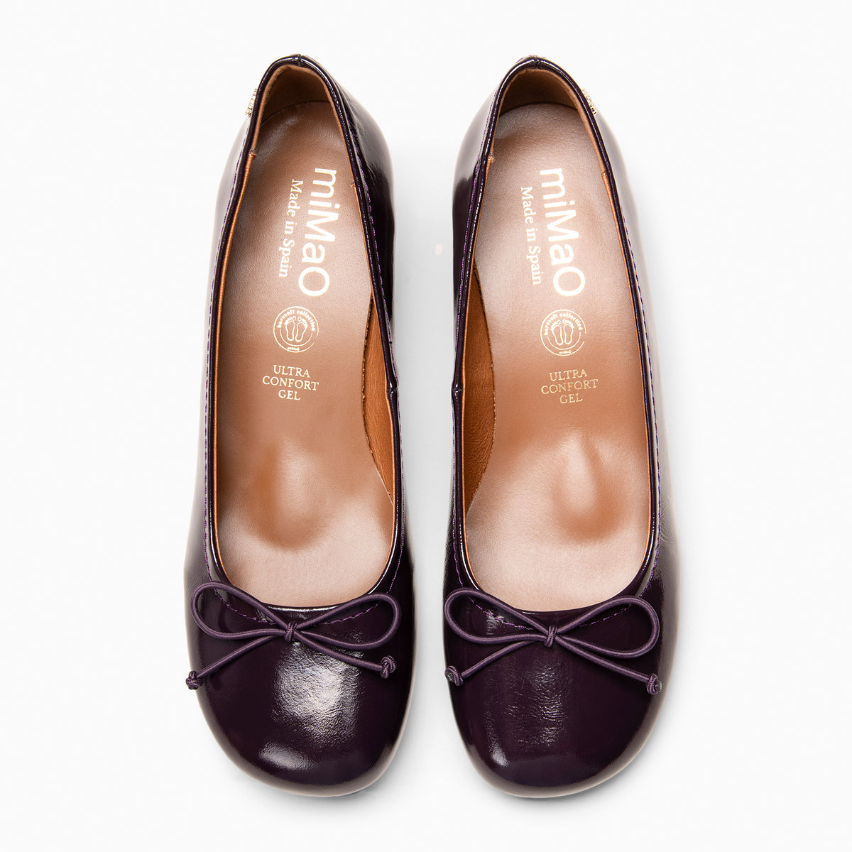 SILVANA - PURPLE Baresoft ballerinas with heel