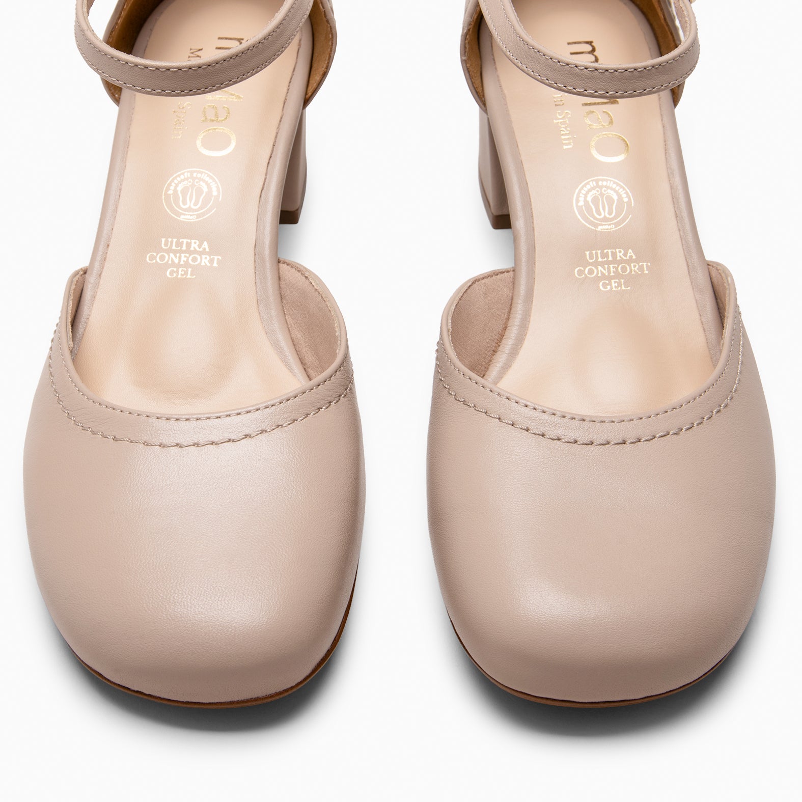 RIO - Zapatos de tacón baresoft BEIGE - miMaO ®