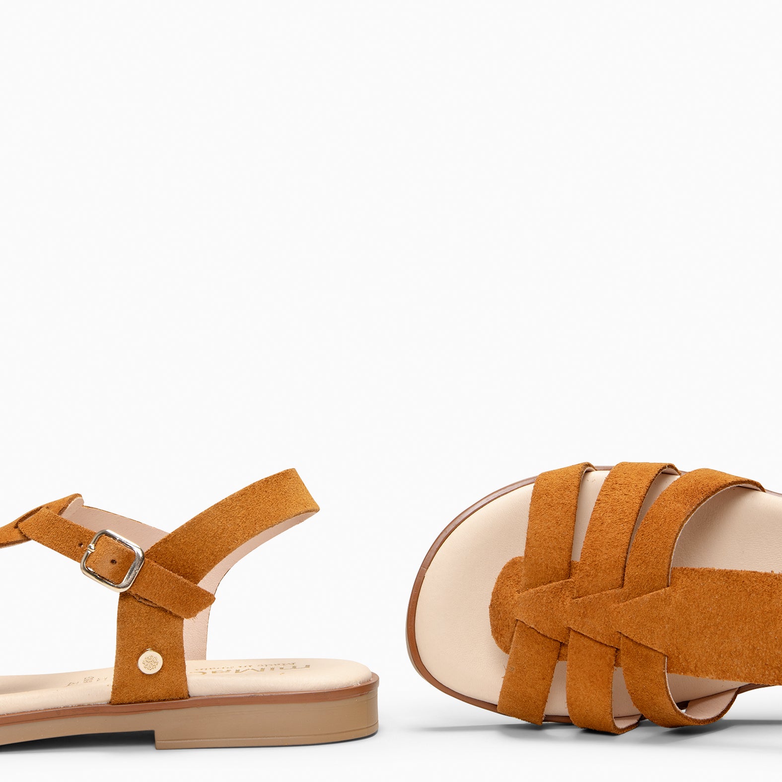NAIRA - Brown slides sandal leather