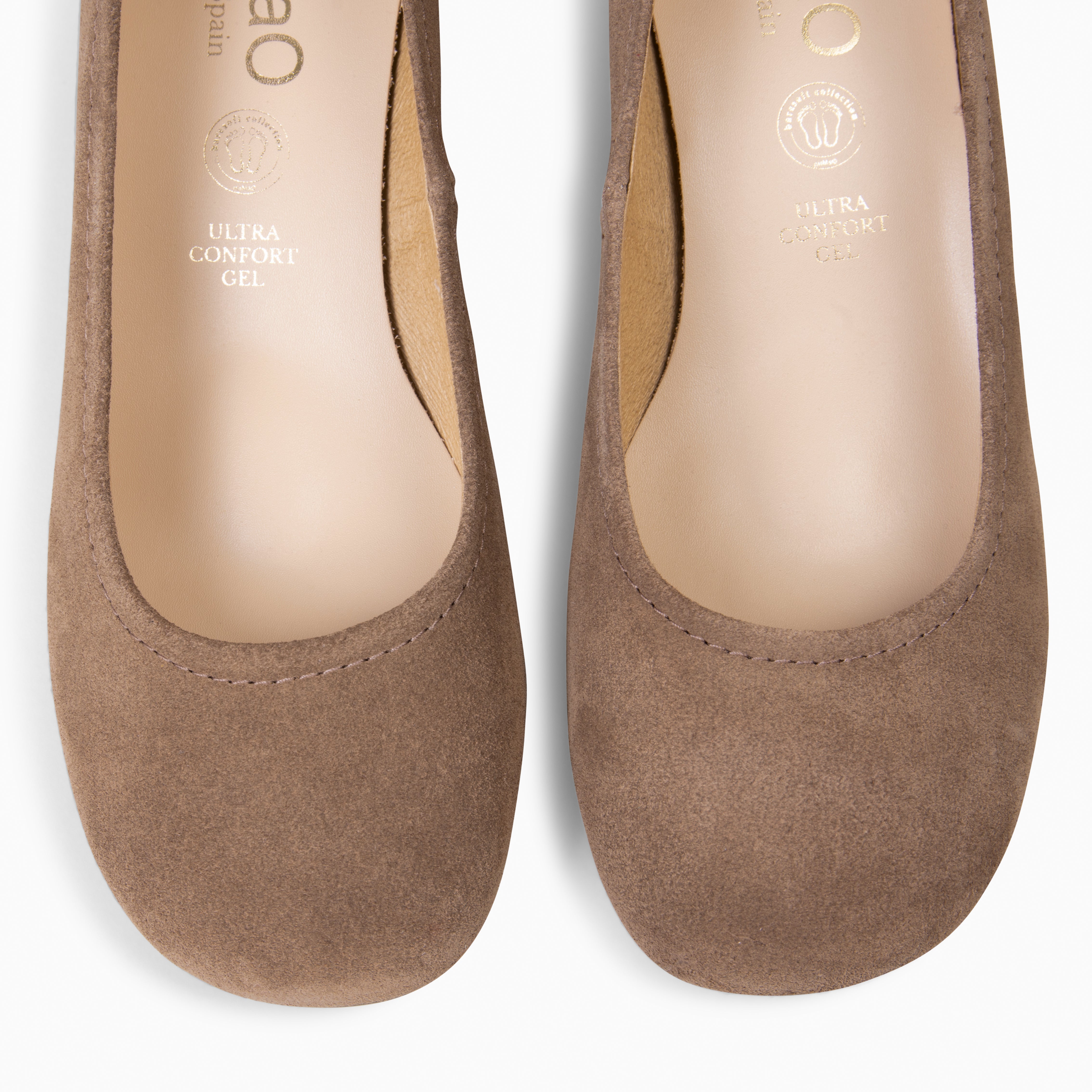 URBAN BARESOFT - TAUPE WIDE HEEL SHOES 