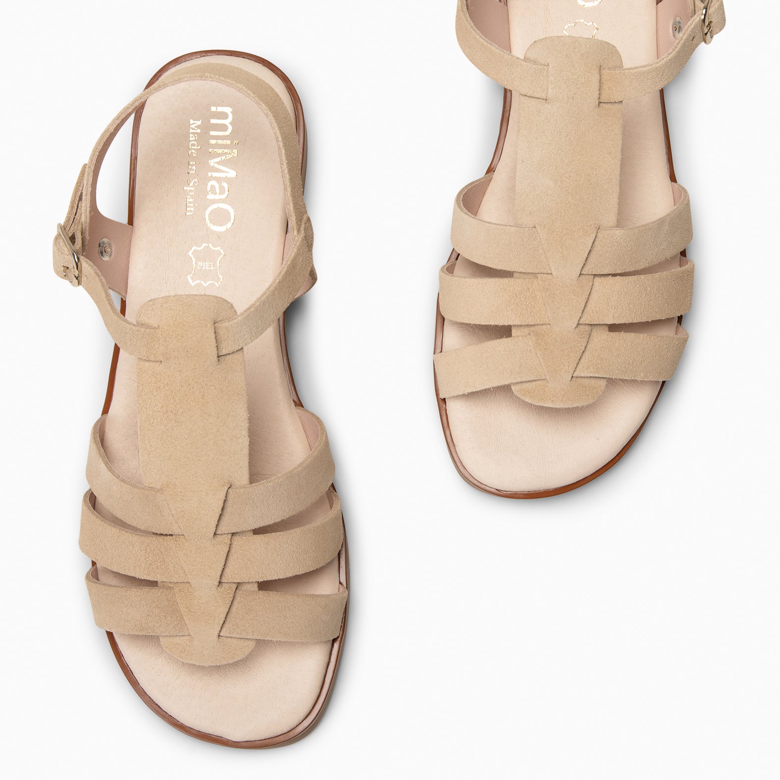 NAIRA- Sandalia tipo pala en BEIGE