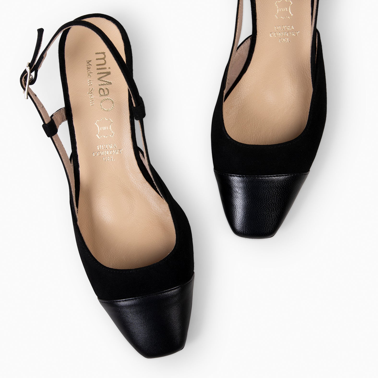 AUDREY - BLACK SLING-BACK BALLERINA