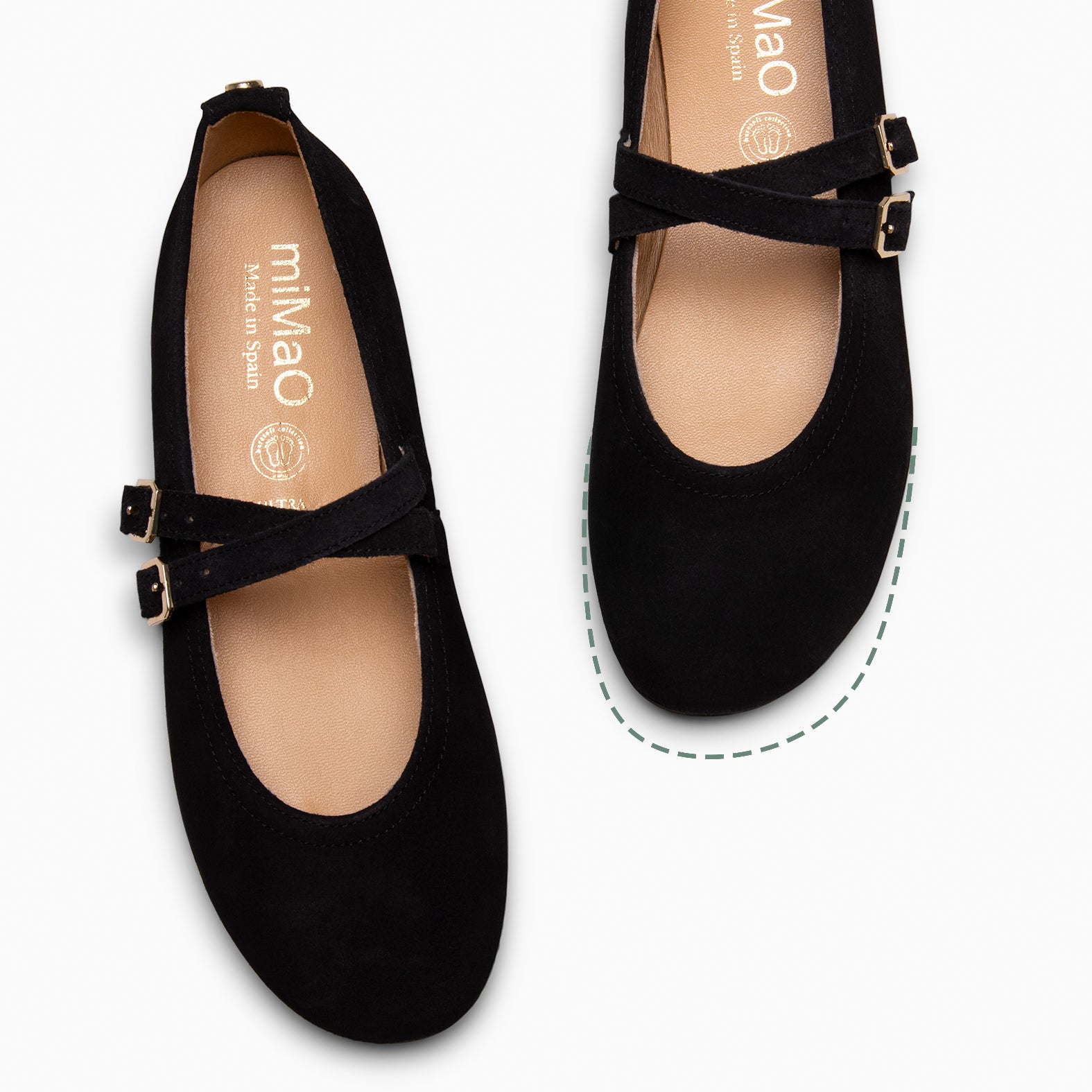 AMAPOLA - BALLERINA PLANA BARESOFT PRETA