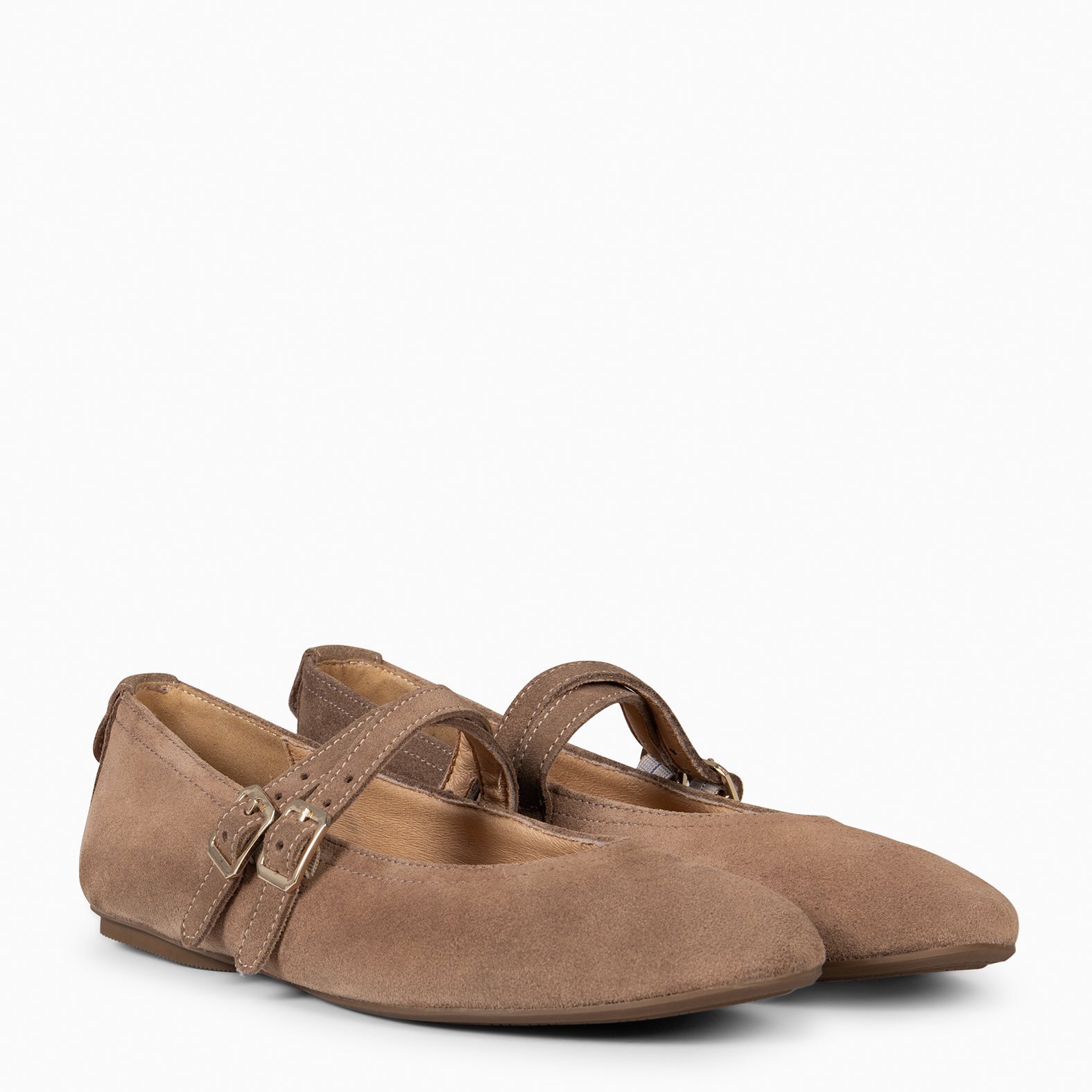 AMAPOLA - BAILARINA PLANA BARESOFT TAUPE