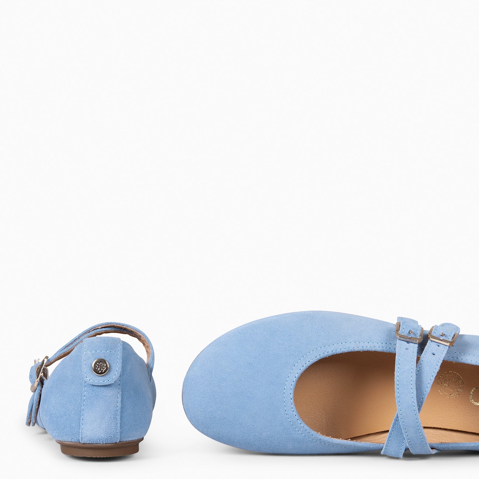 AMAPOLA - BAILARINA PLANA BARESOFT AZUL