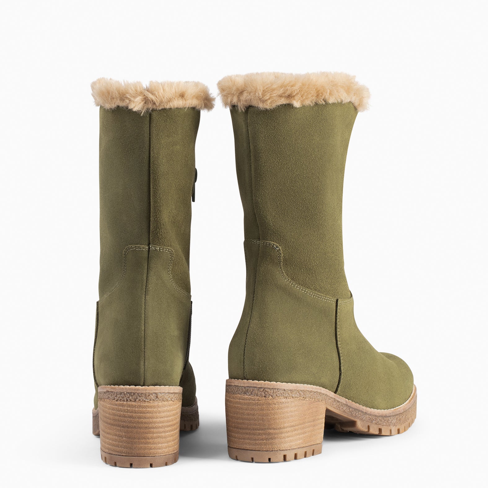 Boots femme vert hot sale