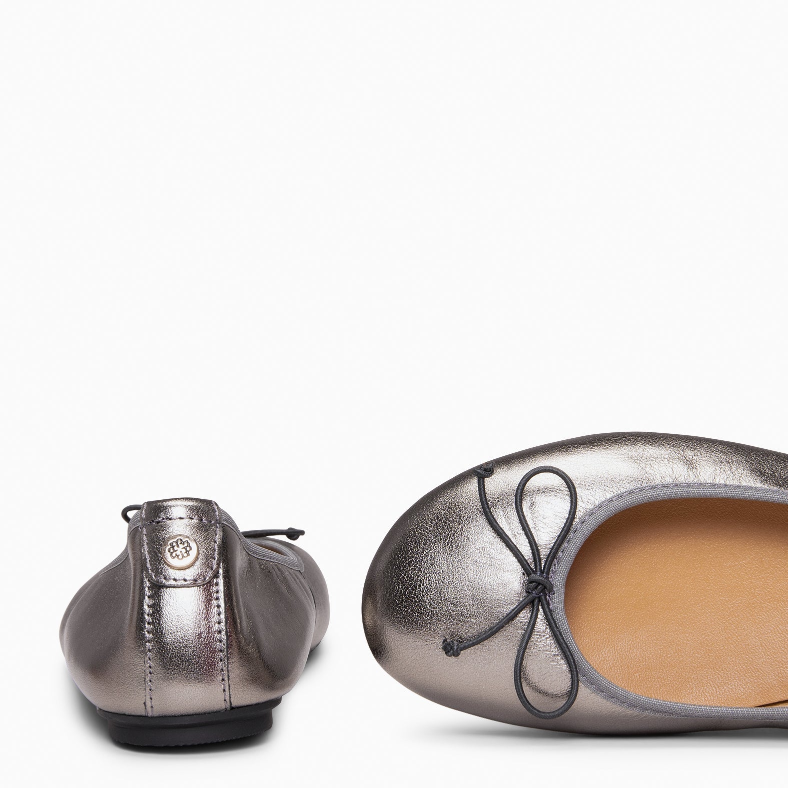CAMPANILLA - Ballerines Baresoft à nœud GRIS