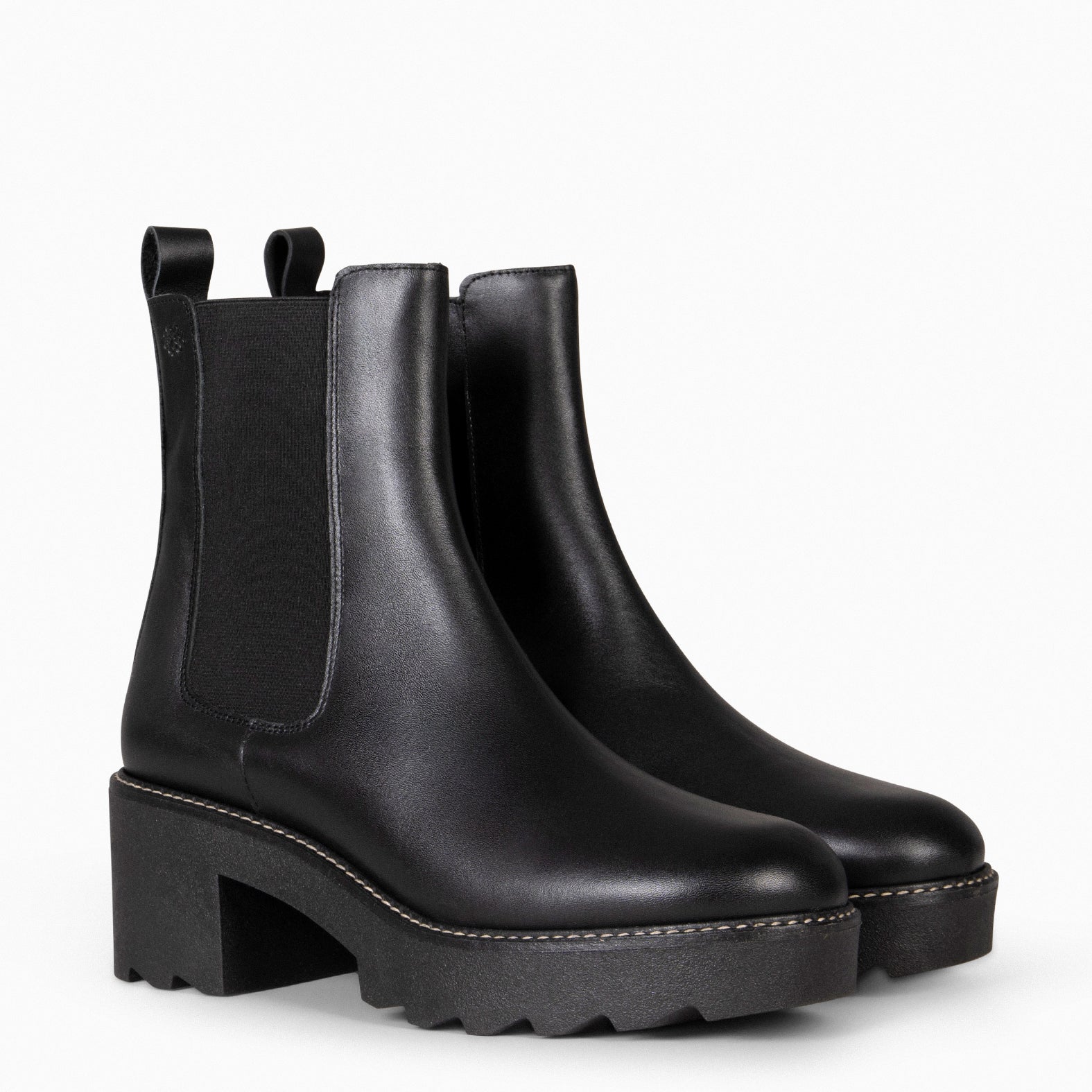 DOLLY – Bottines Chelsea en cuir NOIR