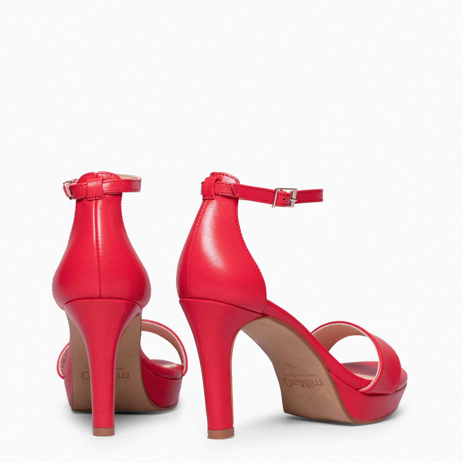PARTY – RED high-heeled platform sandals