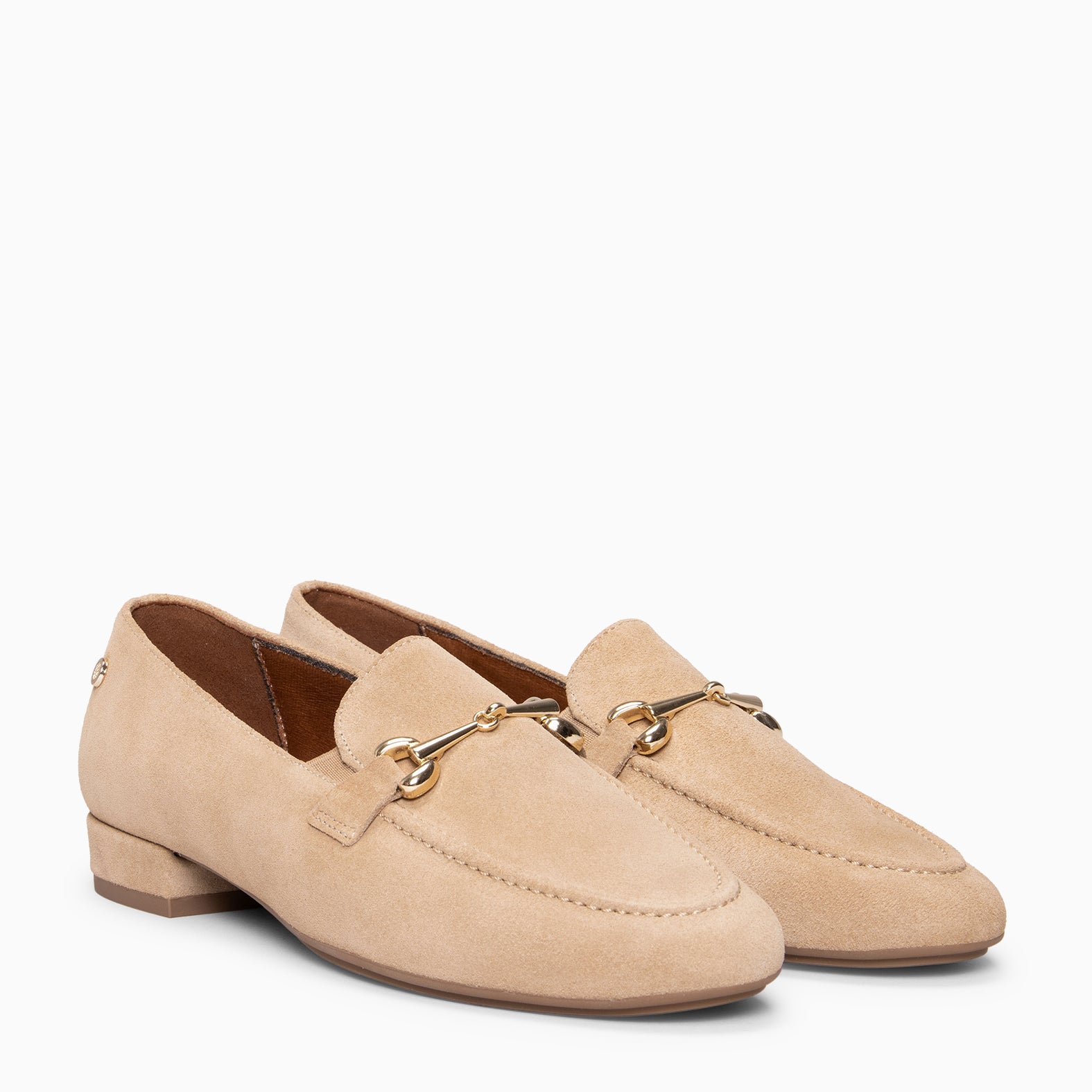 SERENA - Mocasín de piel BEIGE