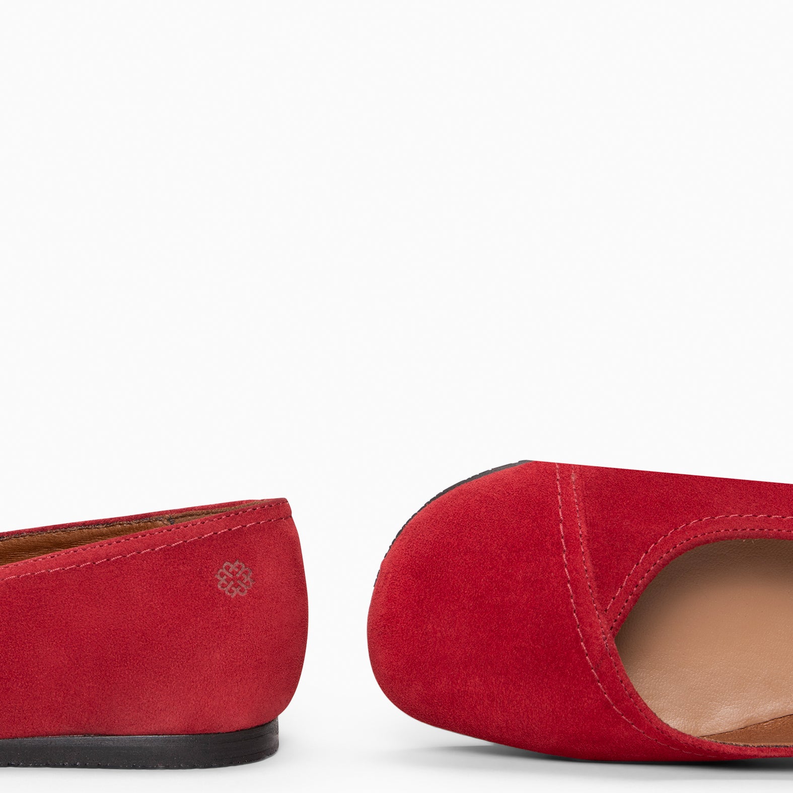 PLUMA - Ballerines Baresoft en daim BORDEAUX