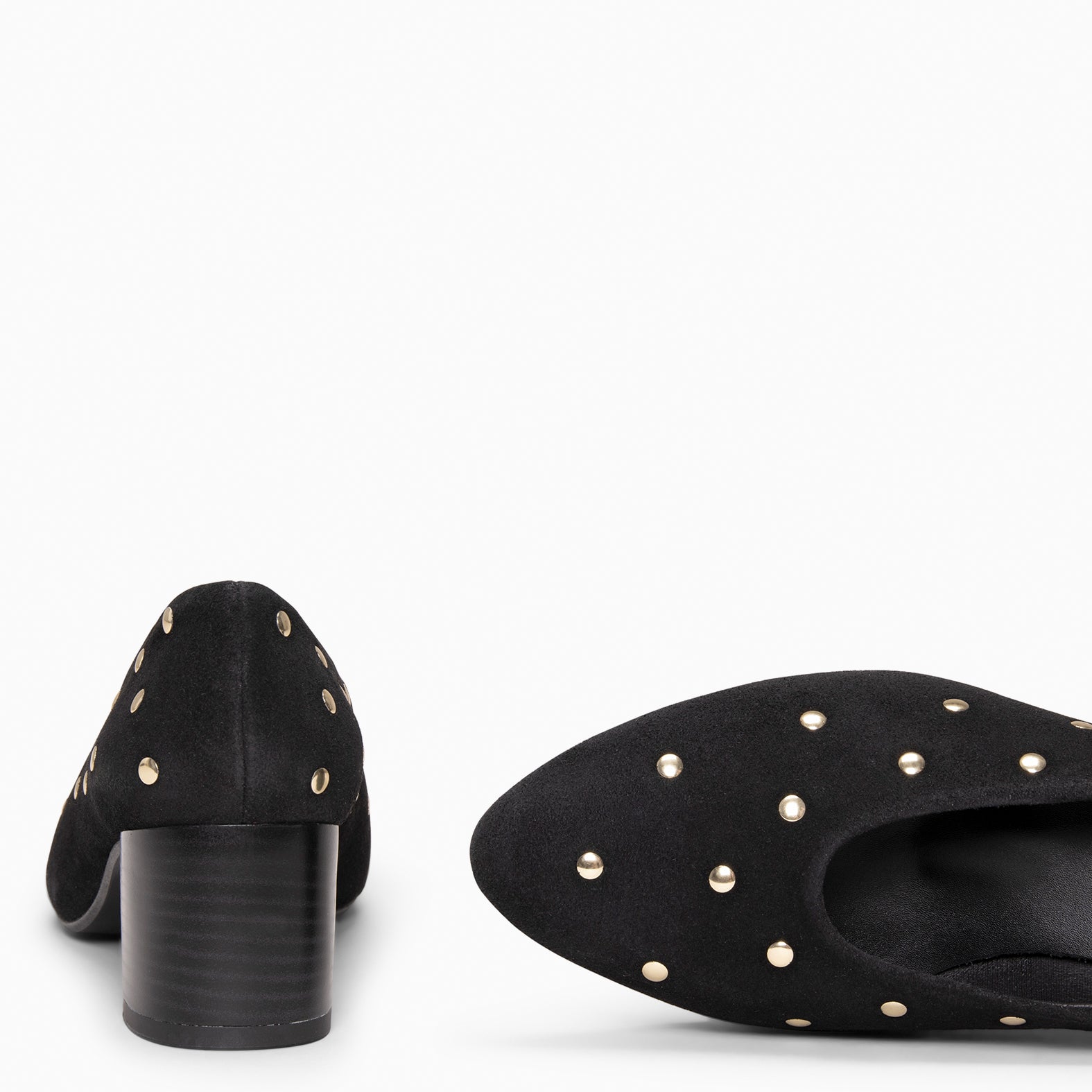 URBAN STYLE ÉTOILES - Escarpins à talon moyen en daim NOIR