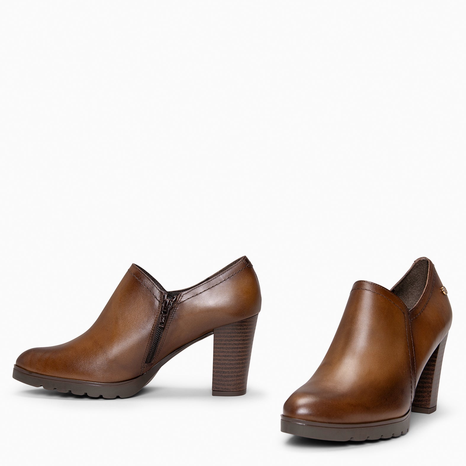 DAYANA - Botins cano curto TAUPE