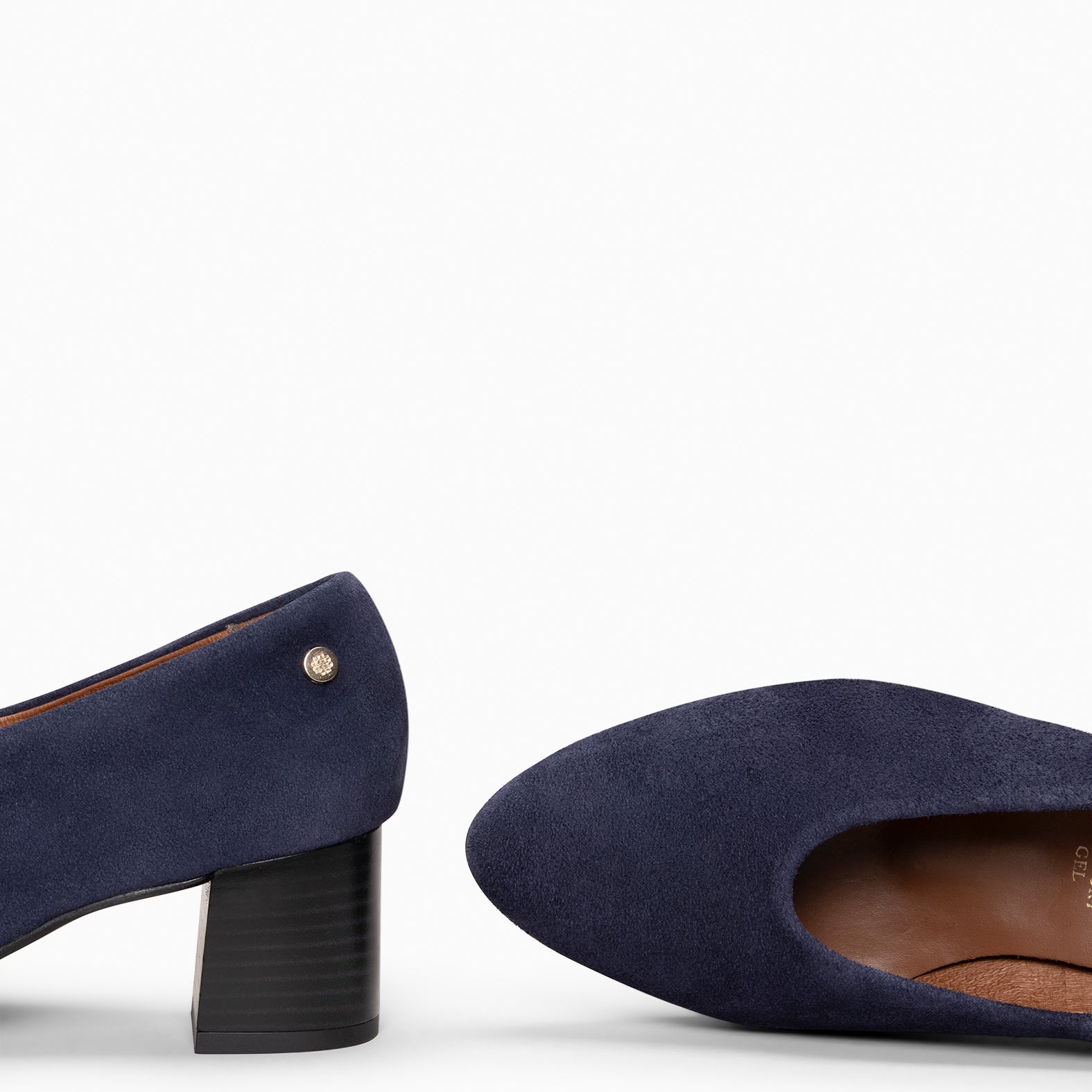 URBAN STYLE - Zapatos de tacón ancho MARINO