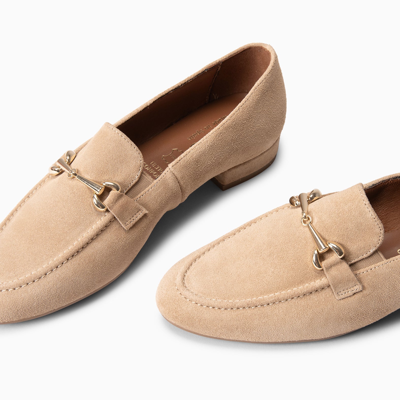 SERENA - Mocasín de piel BEIGE