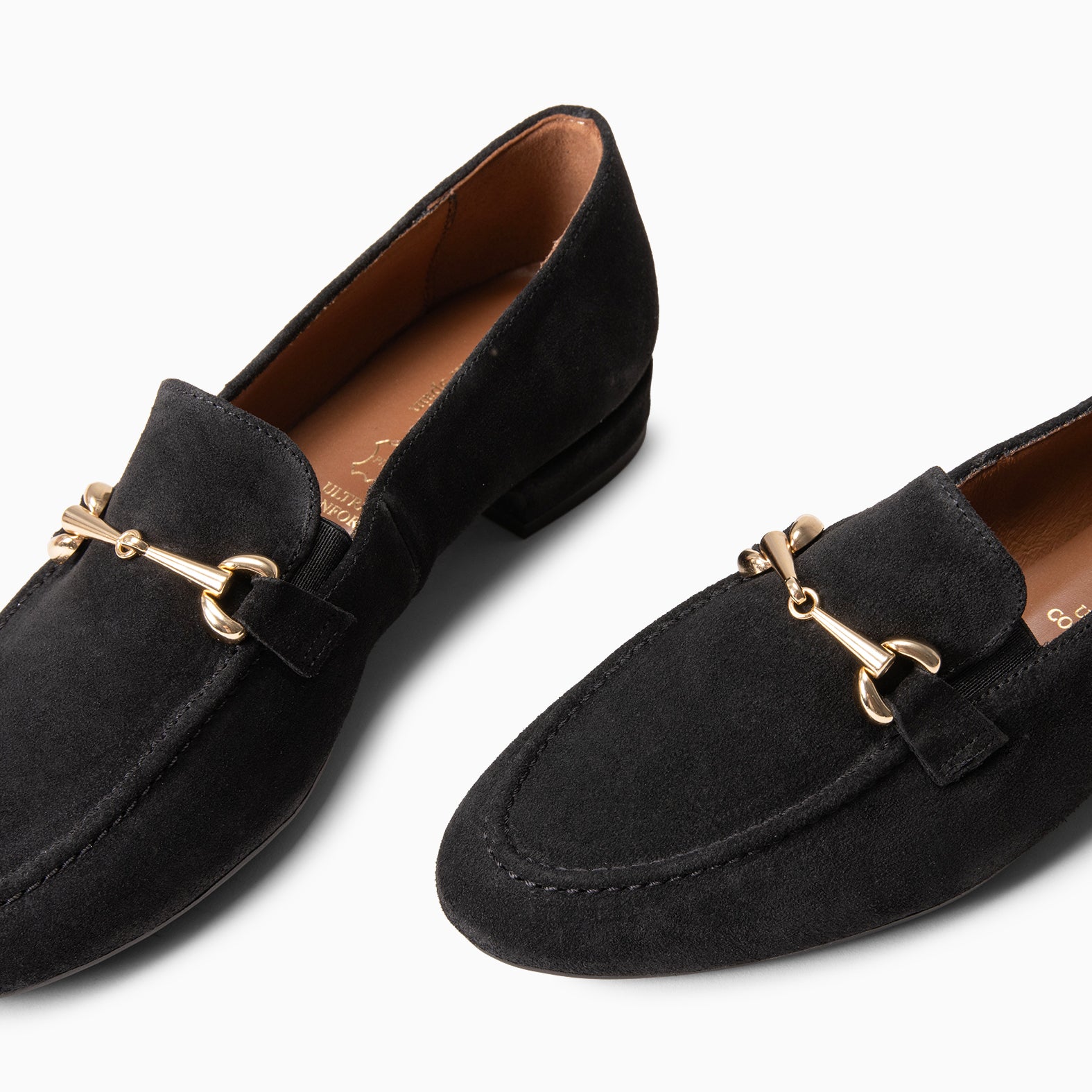 SERENA - Mocasín de piel NEGRO