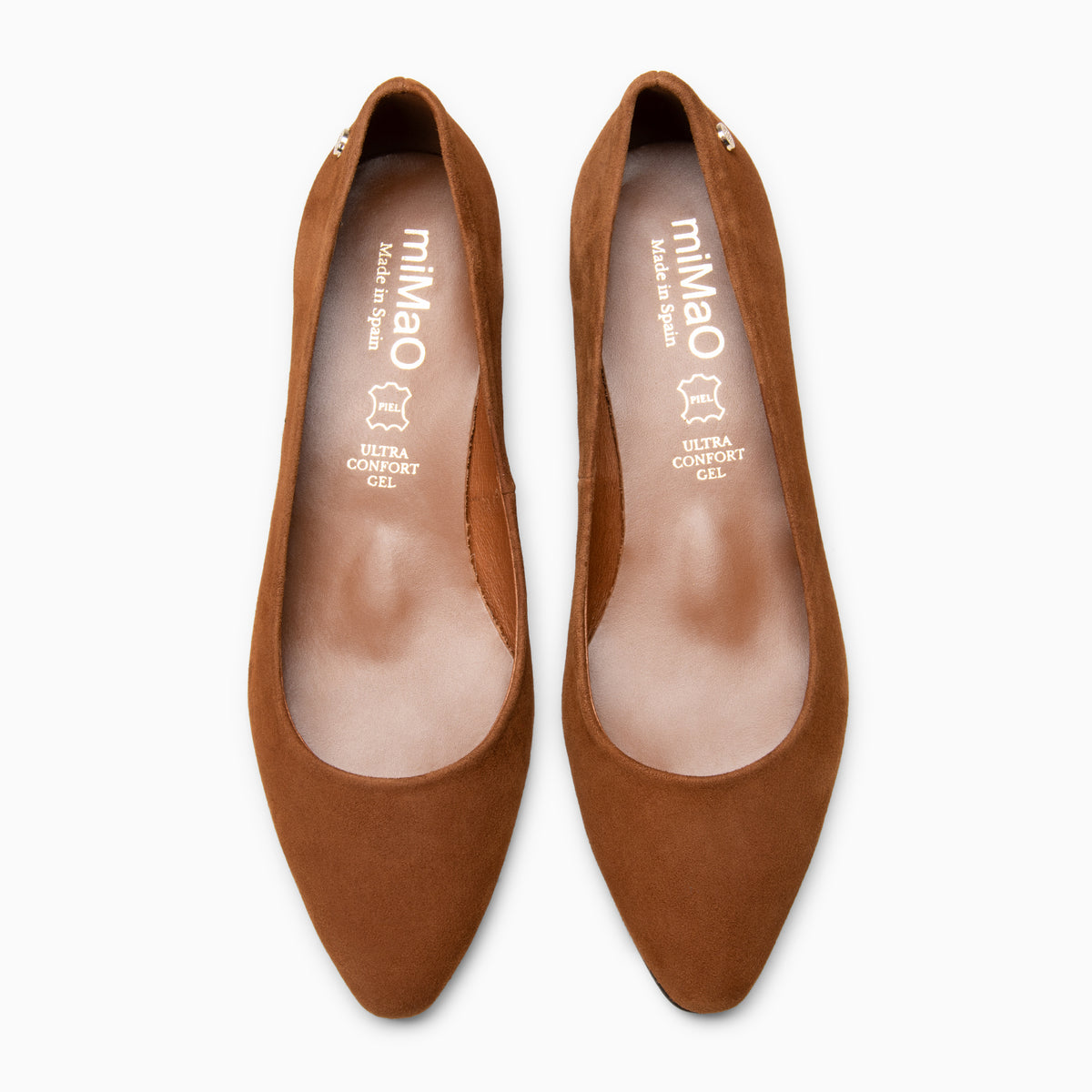 URBAN MINI - BROWN suede low heel pumps