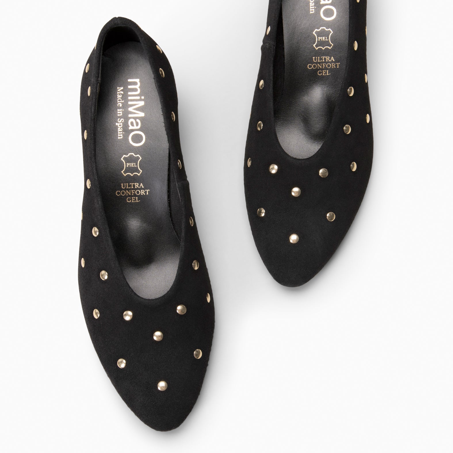 URBAN STYLE ÉTOILES - Escarpins à talon moyen en daim NOIR