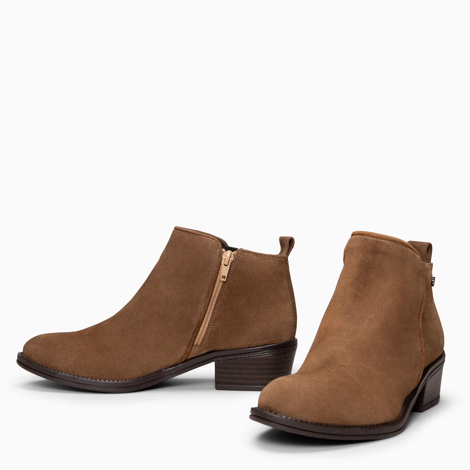 BALTIMORE - BOTINES DE CAÑA BAJA TAUPE