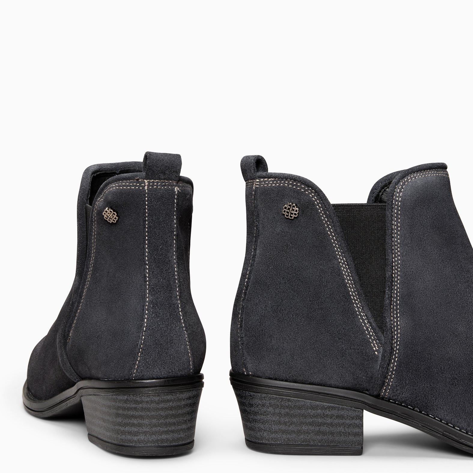 VIANA - Botín bajo con elástico MARINO