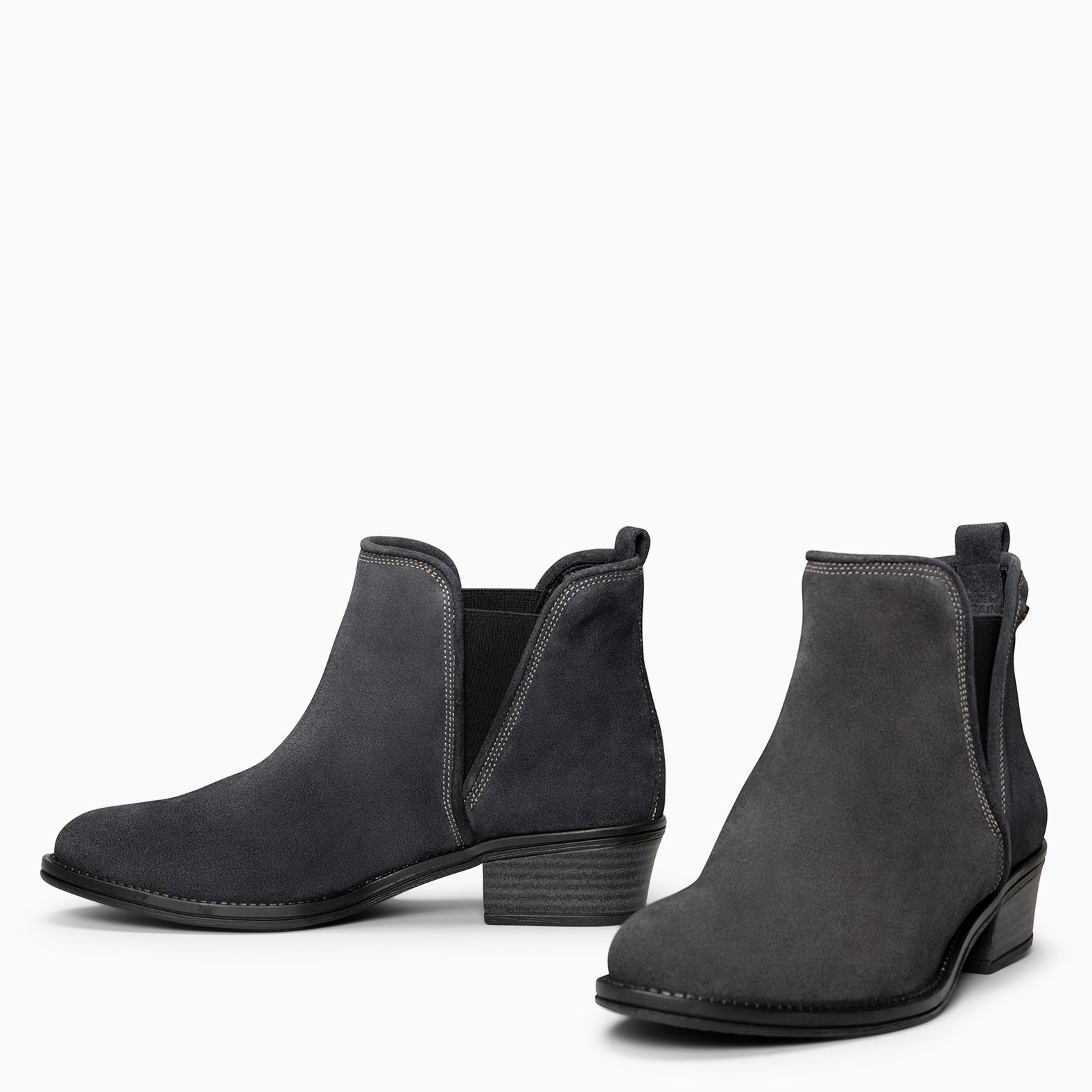 VIANA - Botín bajo con elástico MARINO