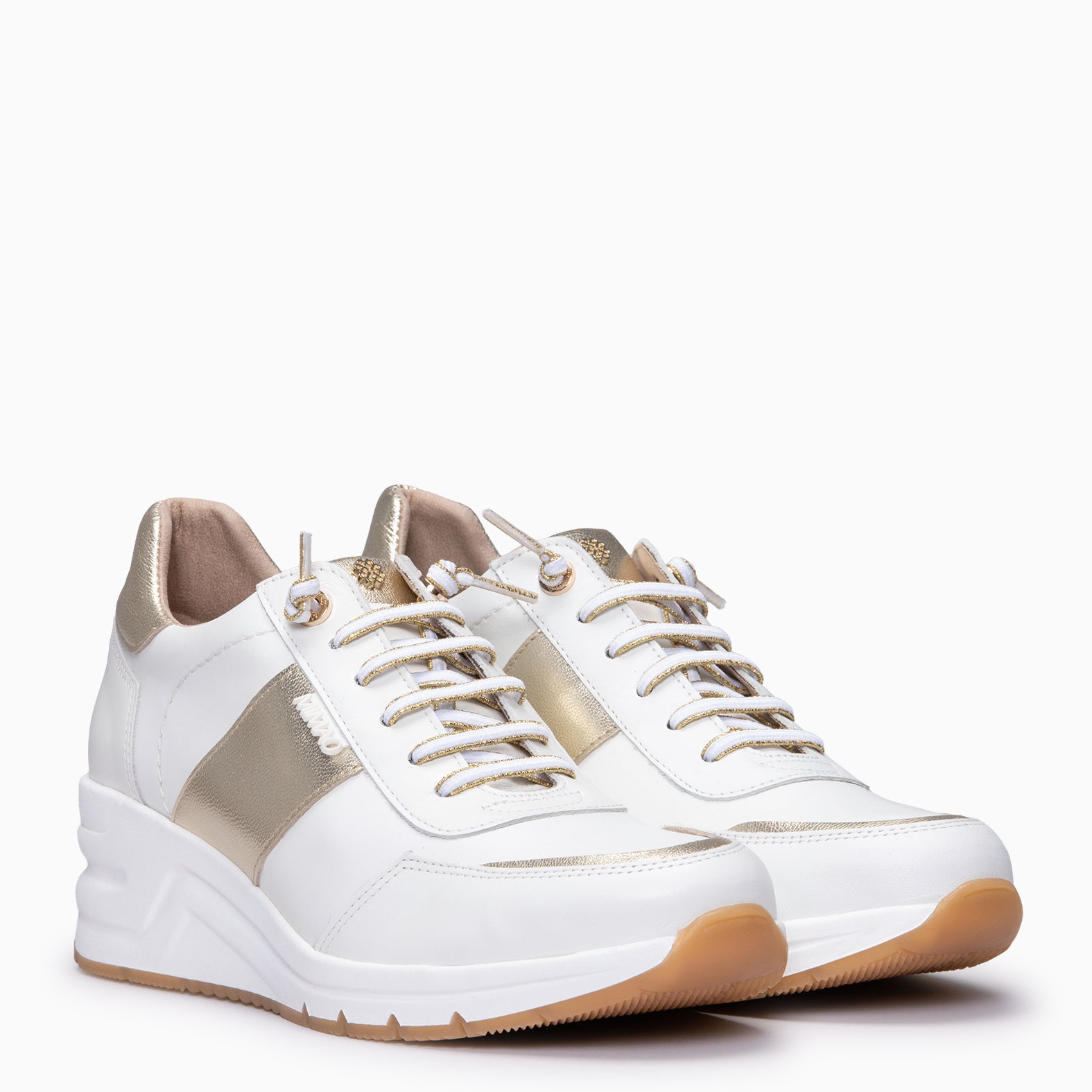 ANNECY - Zapatillas con cuña BLANCO ORO