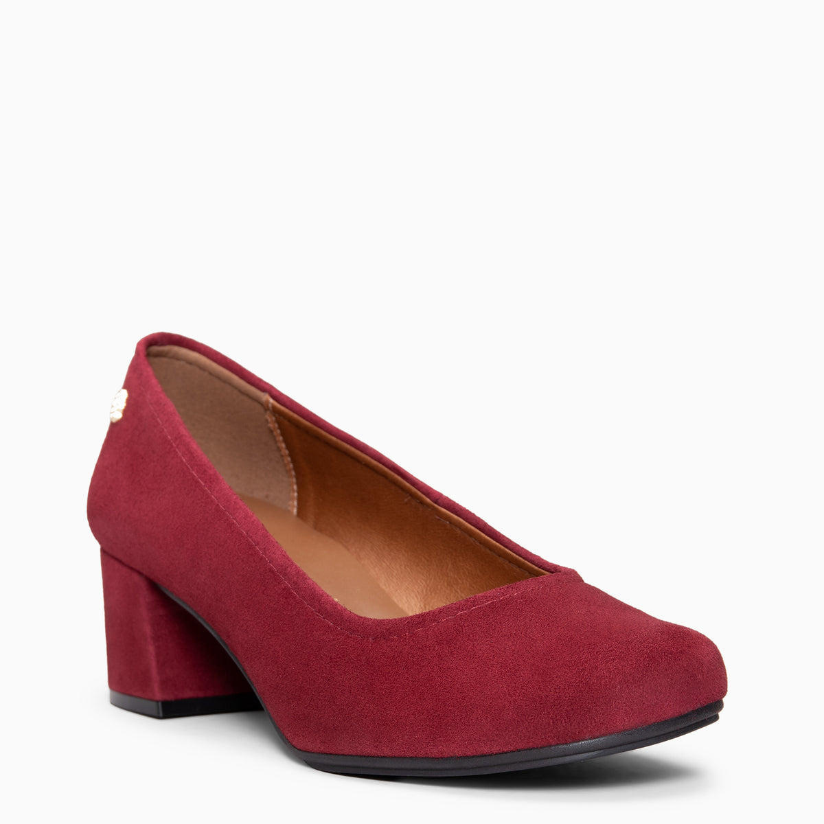 URBAN BARESOFT - Zapatos de salón de tacón ancho GRANATE