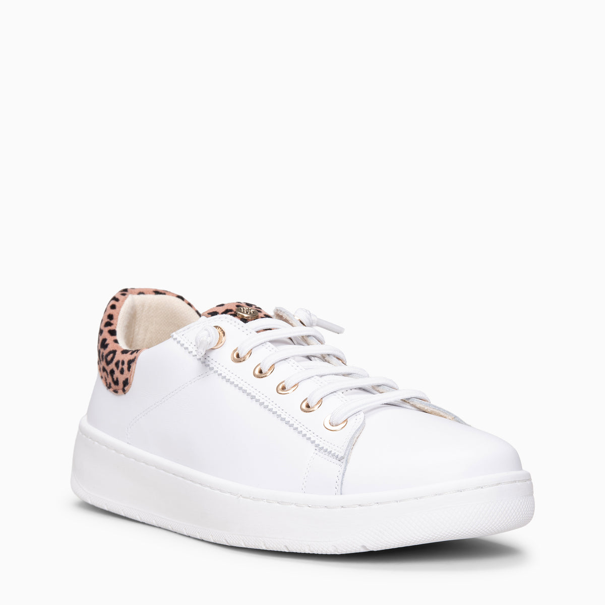 NANTES - PINK WHITE Leather sneakers 