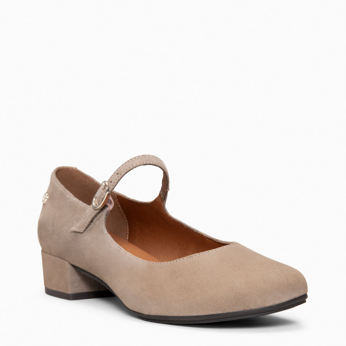 ACACIA - Merceditas de tacón bajo Baresoft TAUPE