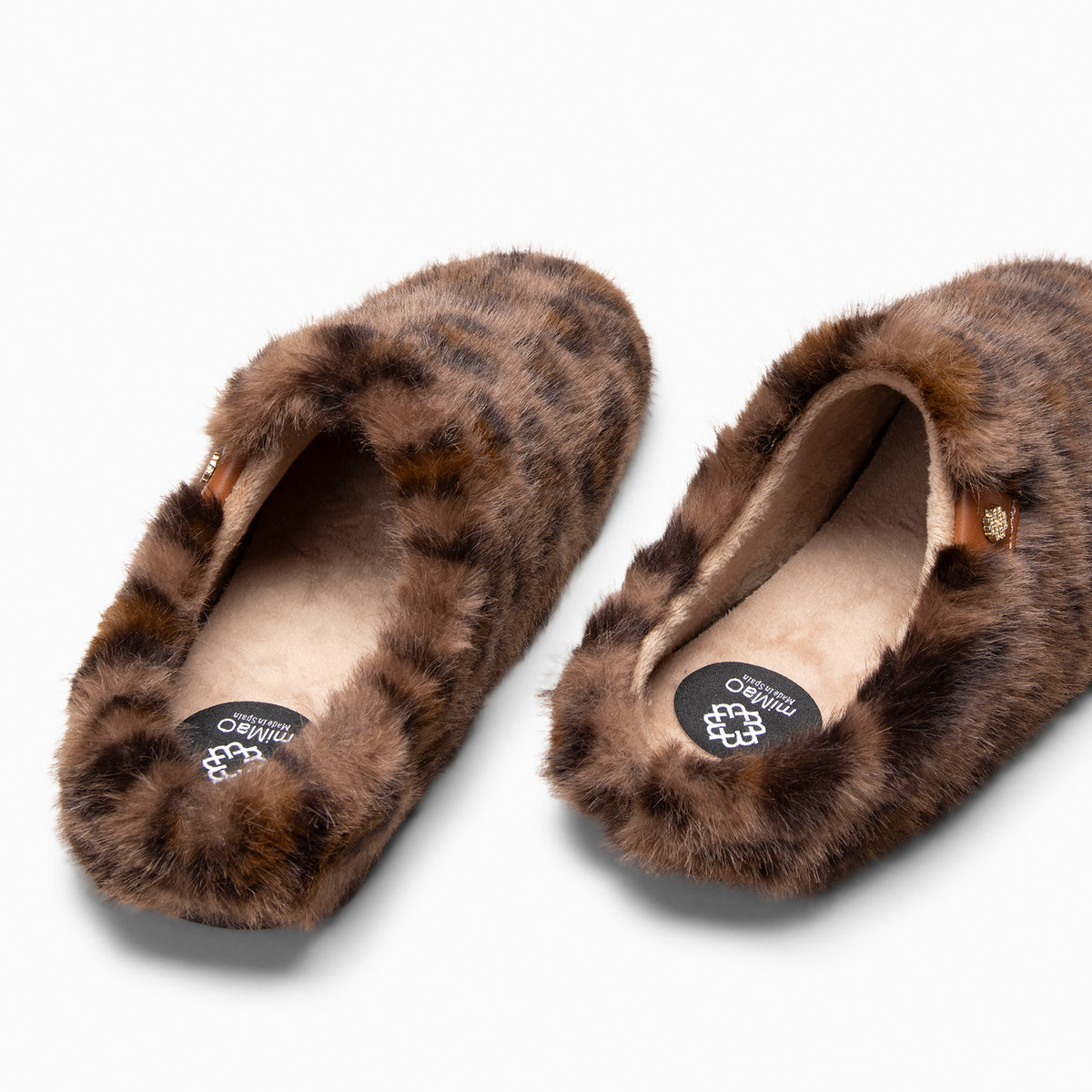 KOMFY DREAMS - Chinelos de casa  LEOPARDO MARROM