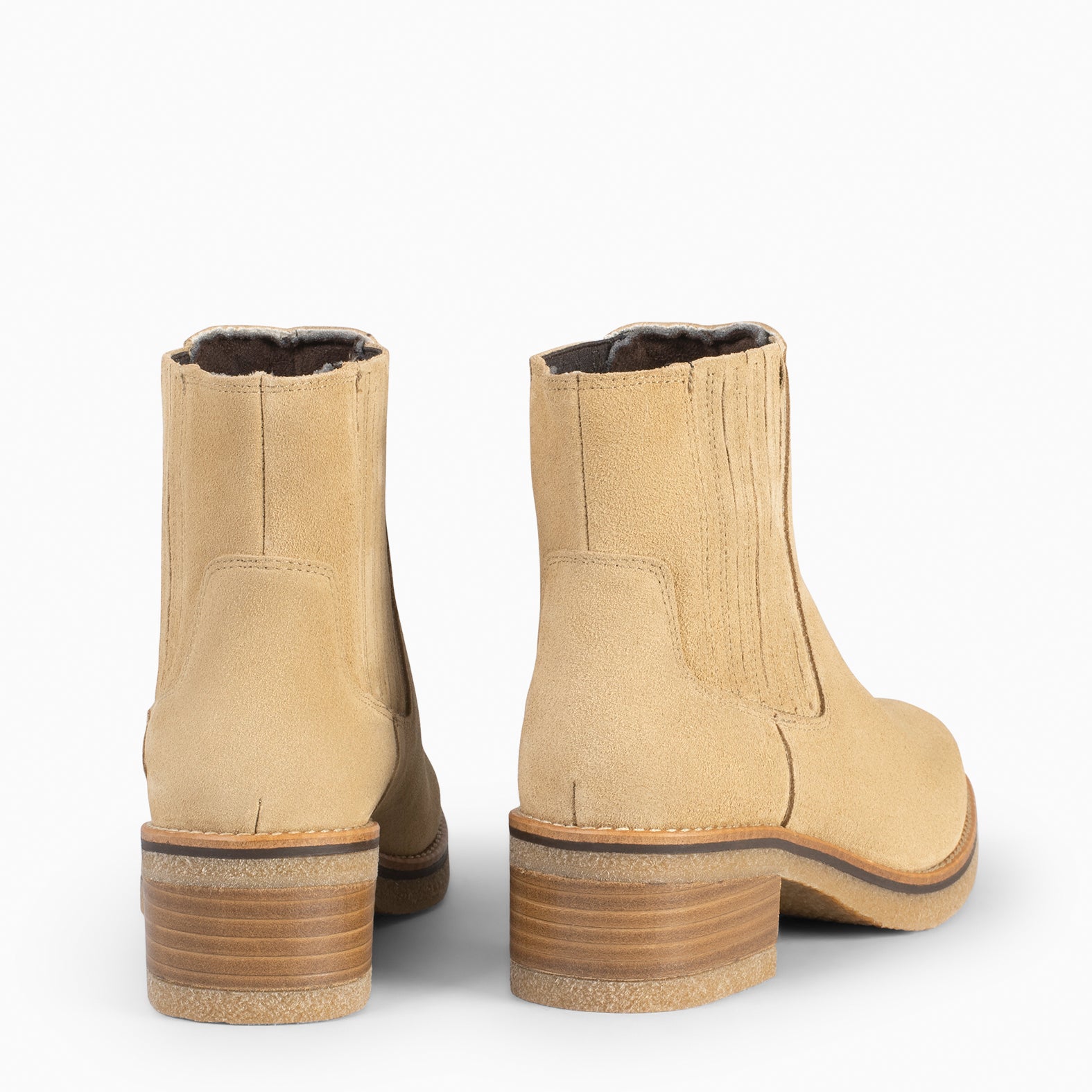 COUNTRY Botines Camperos para Mujer BEIGE miMaO