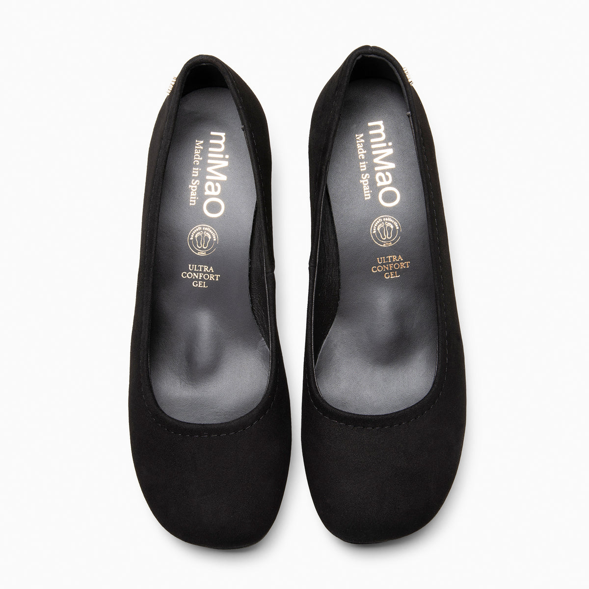 URBAN BARESOFT - BLACK wide heel shoes